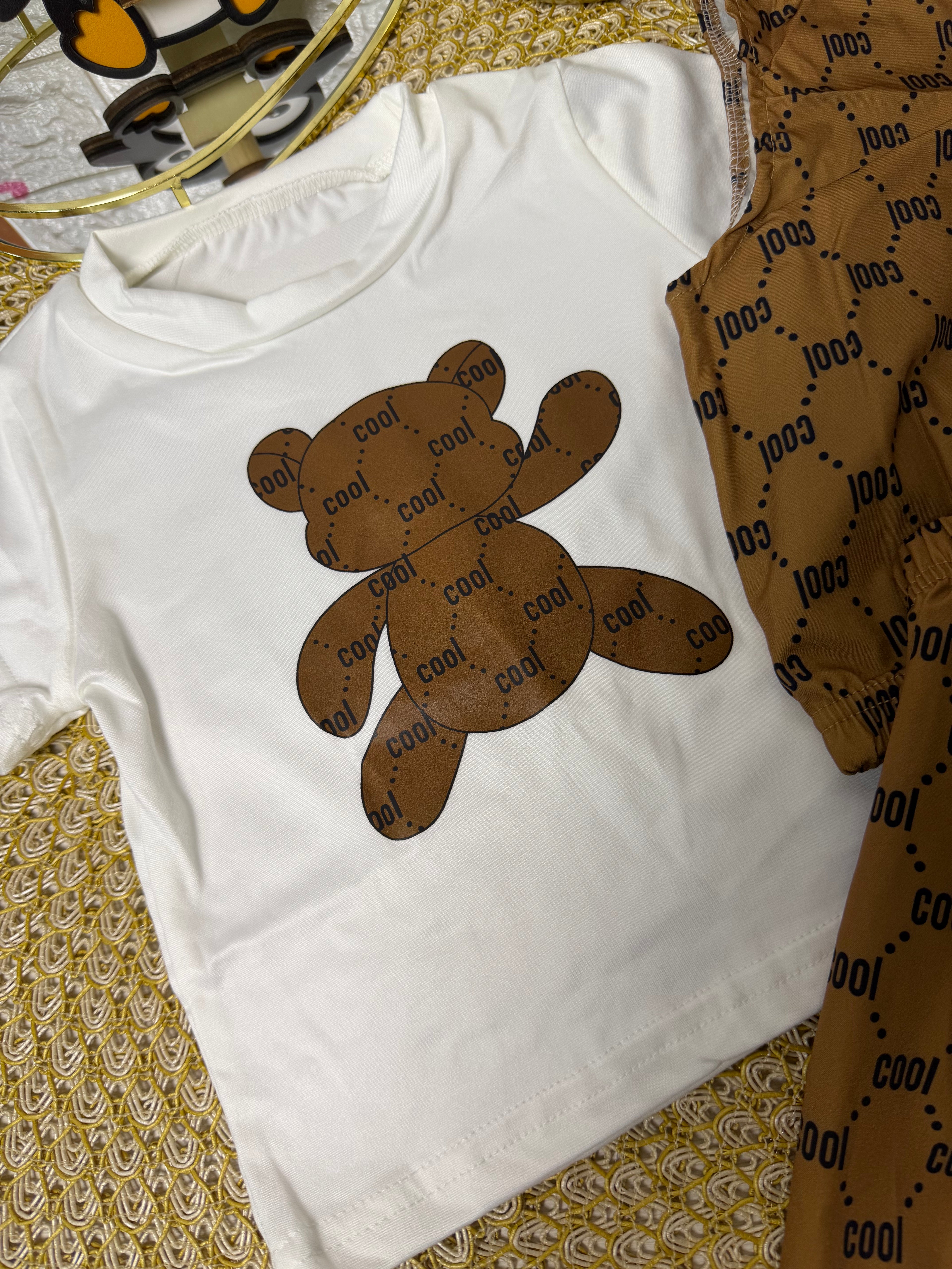 Conjunto 3 piezas marrón cool