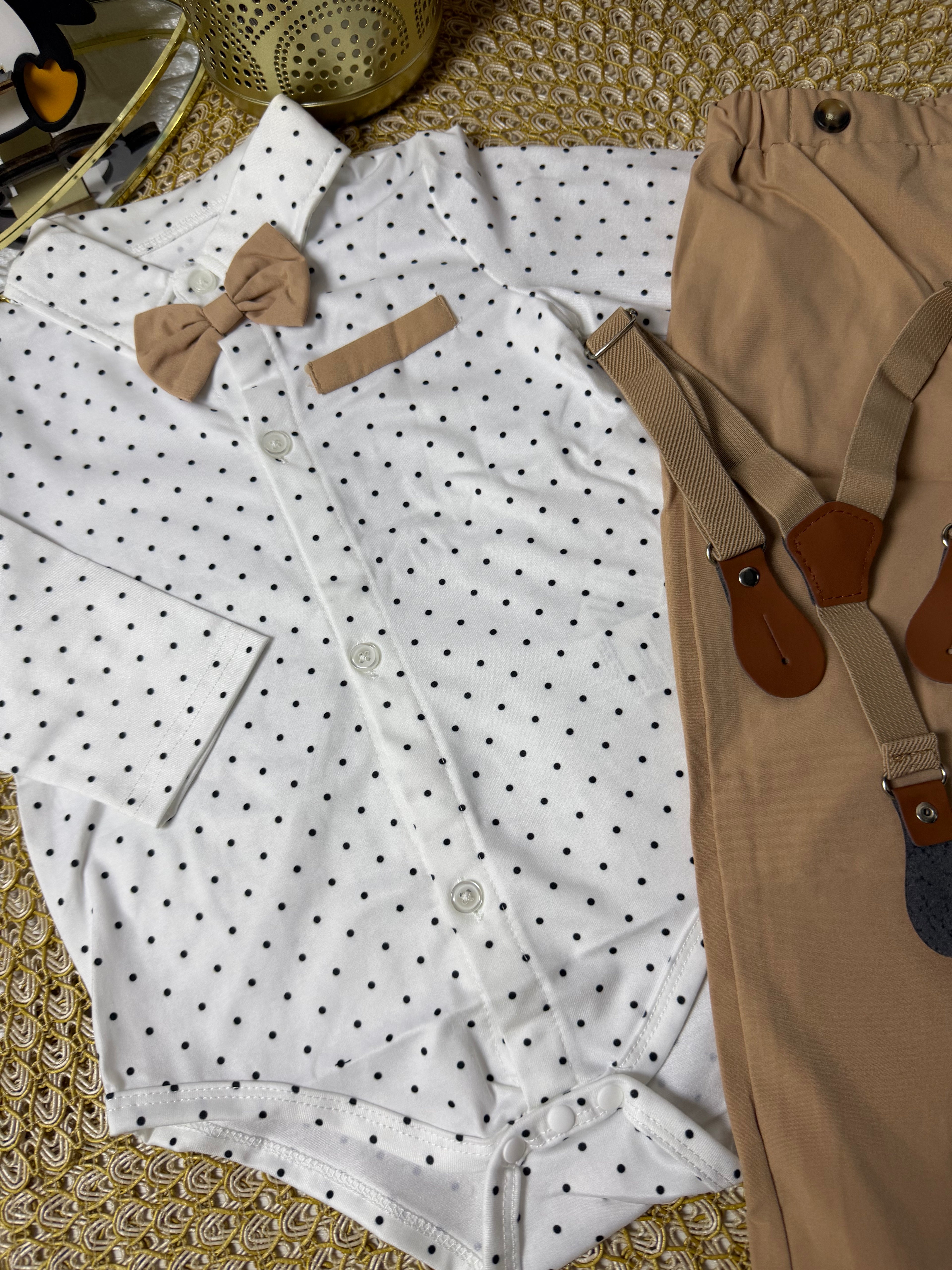 Conjunto 2 piezas puntos elegante