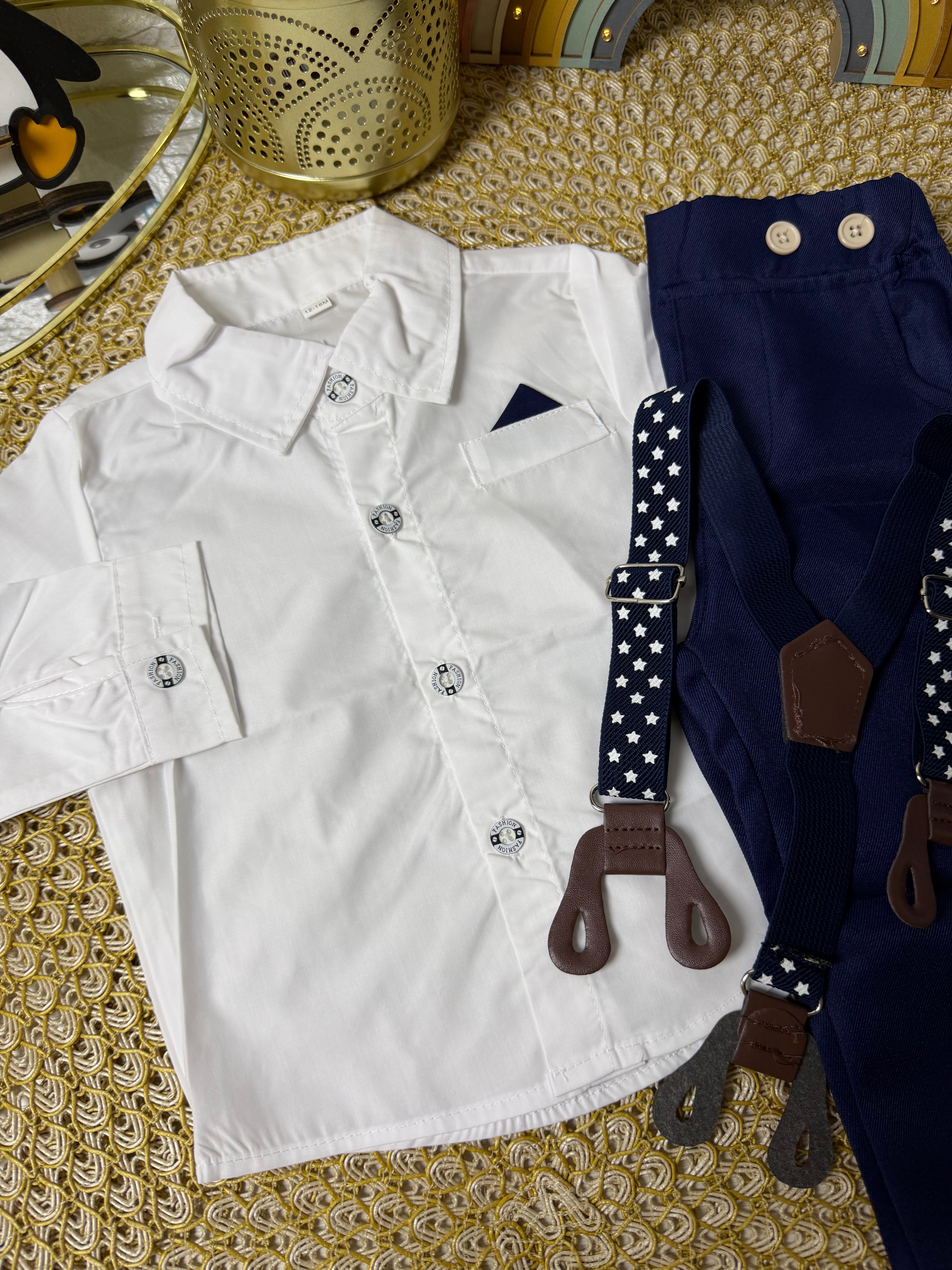 Conjunto 2 piezas azul elegante