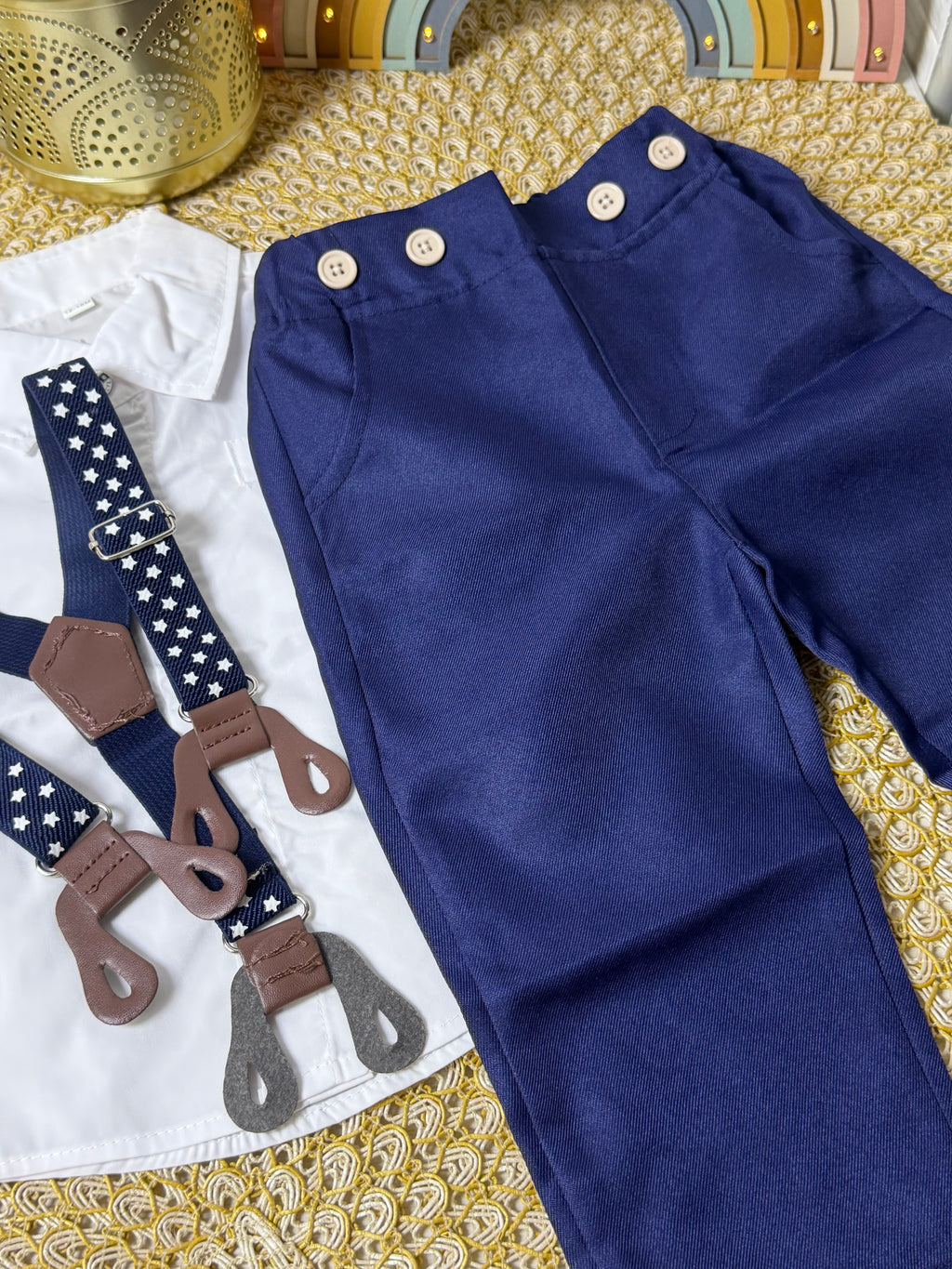 Conjunto 2 piezas azul elegante