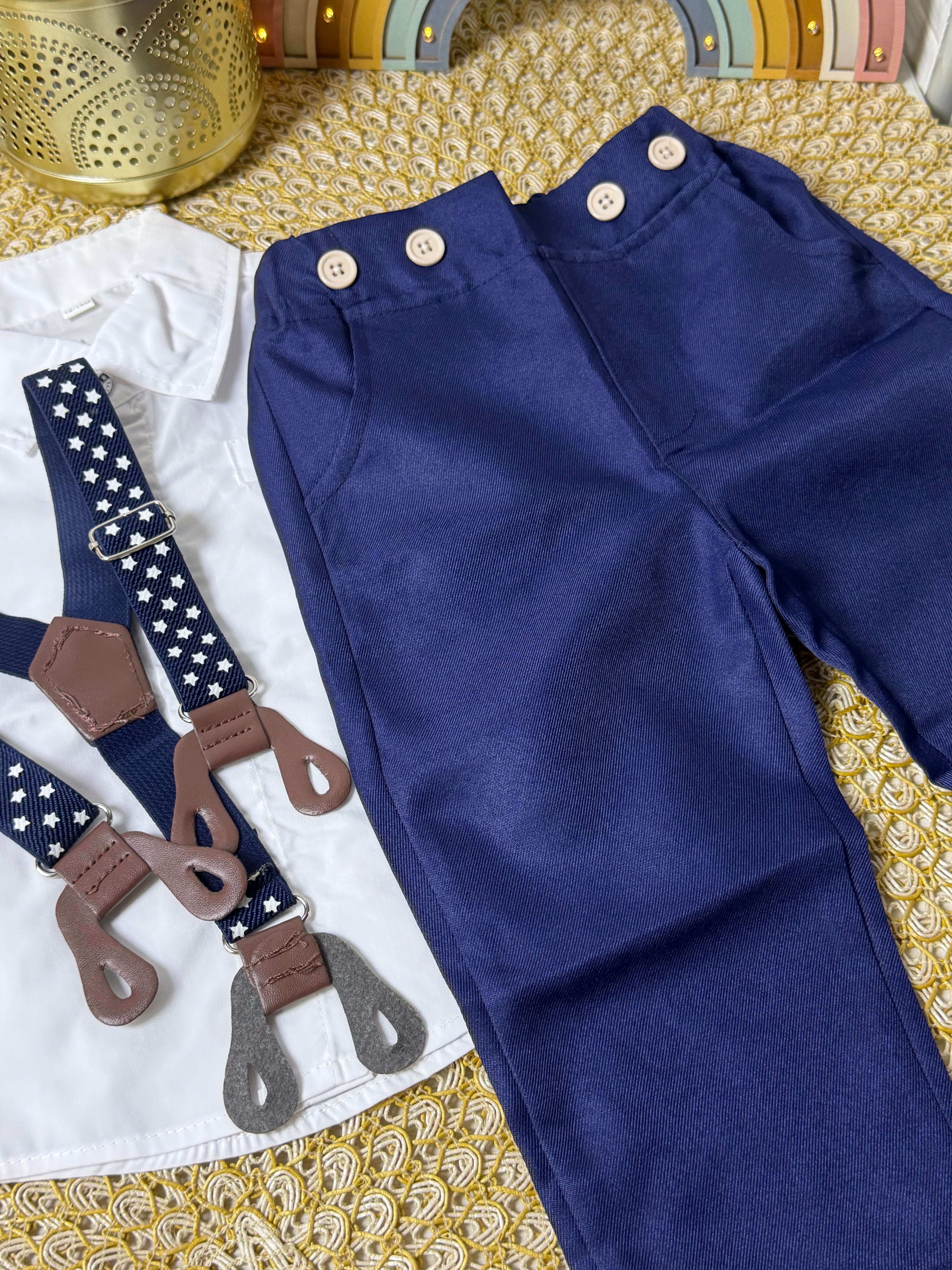 Conjunto 2 piezas azul elegante