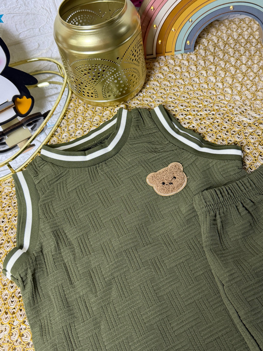 Conjunto 2 piezas verde osito