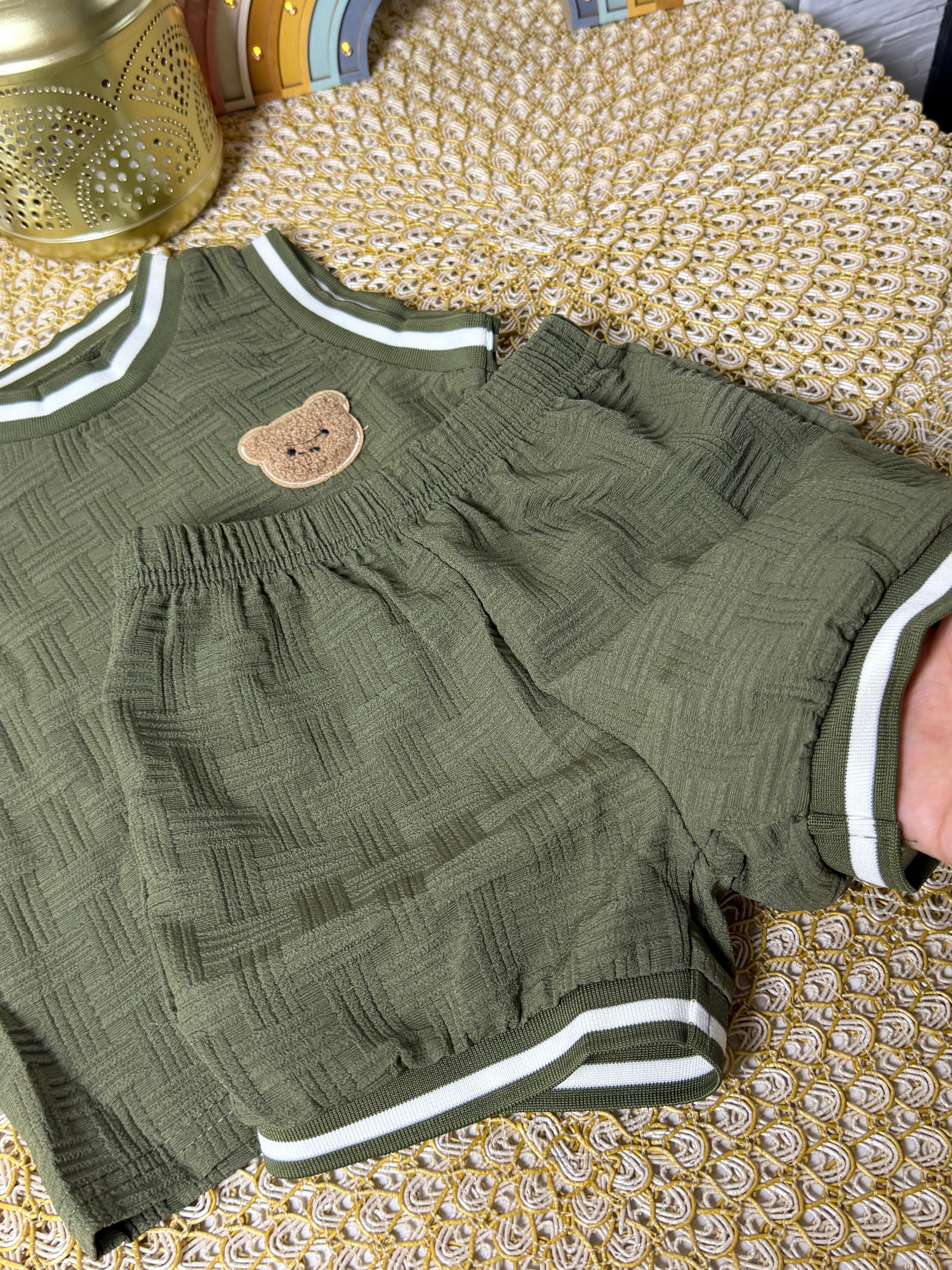 Conjunto 2 piezas verde osito