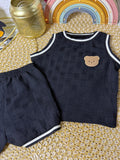Conjunto 2 piezas negro osito