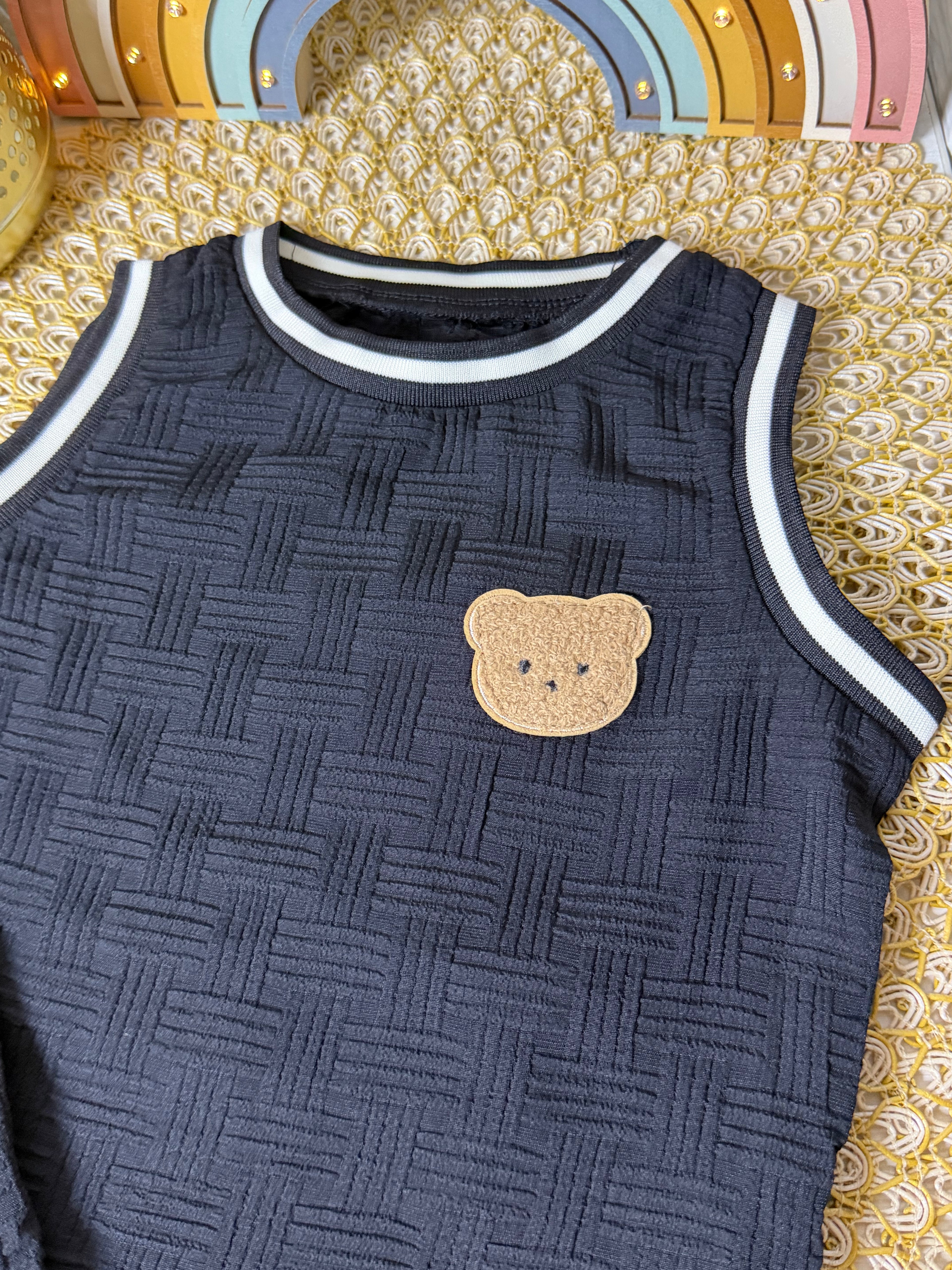 Conjunto 2 piezas negro osito