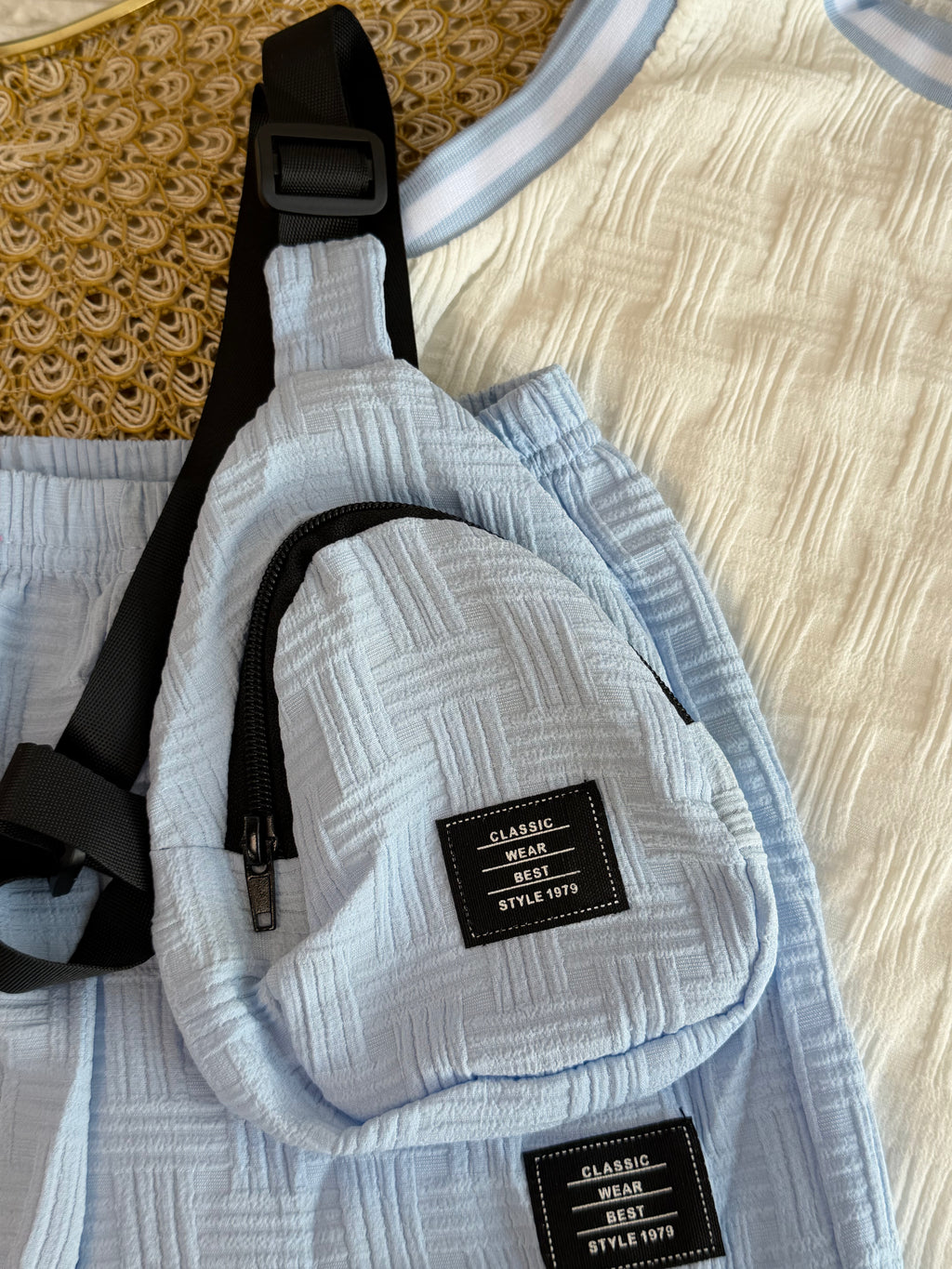 Conjunto 3 piezas celeste