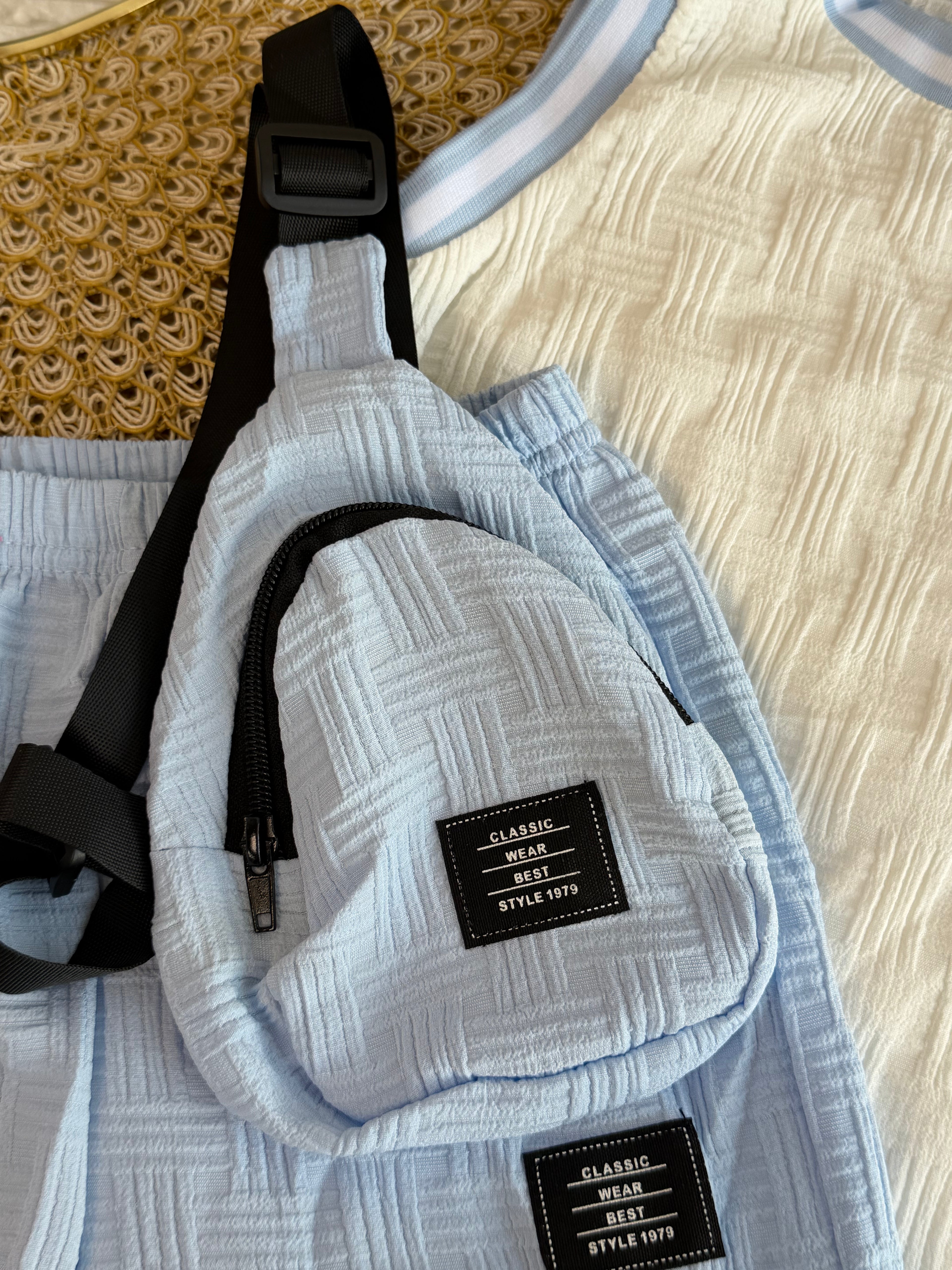 Conjunto 3 piezas celeste
