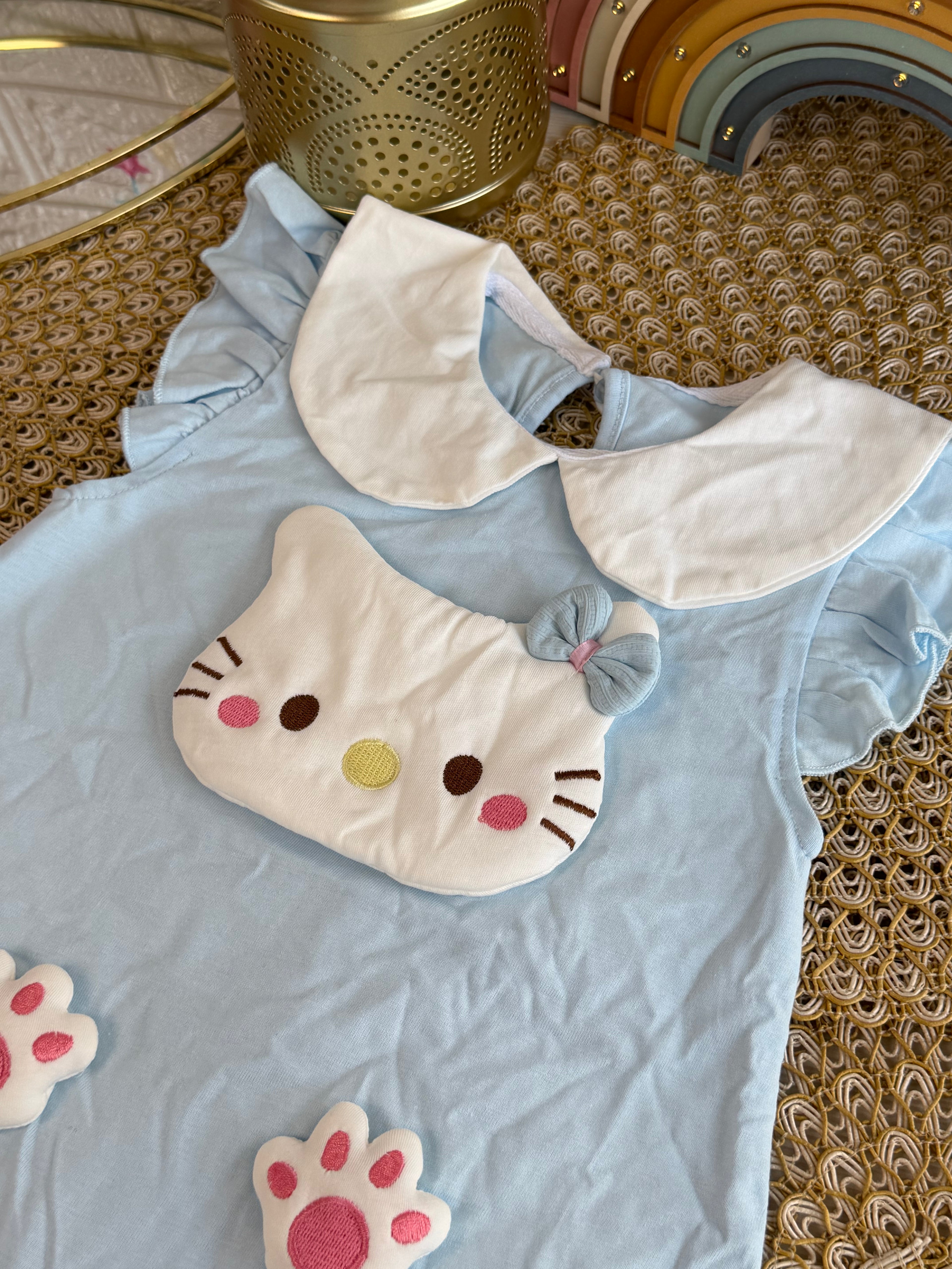 Enterizo Hello Kitty celeste