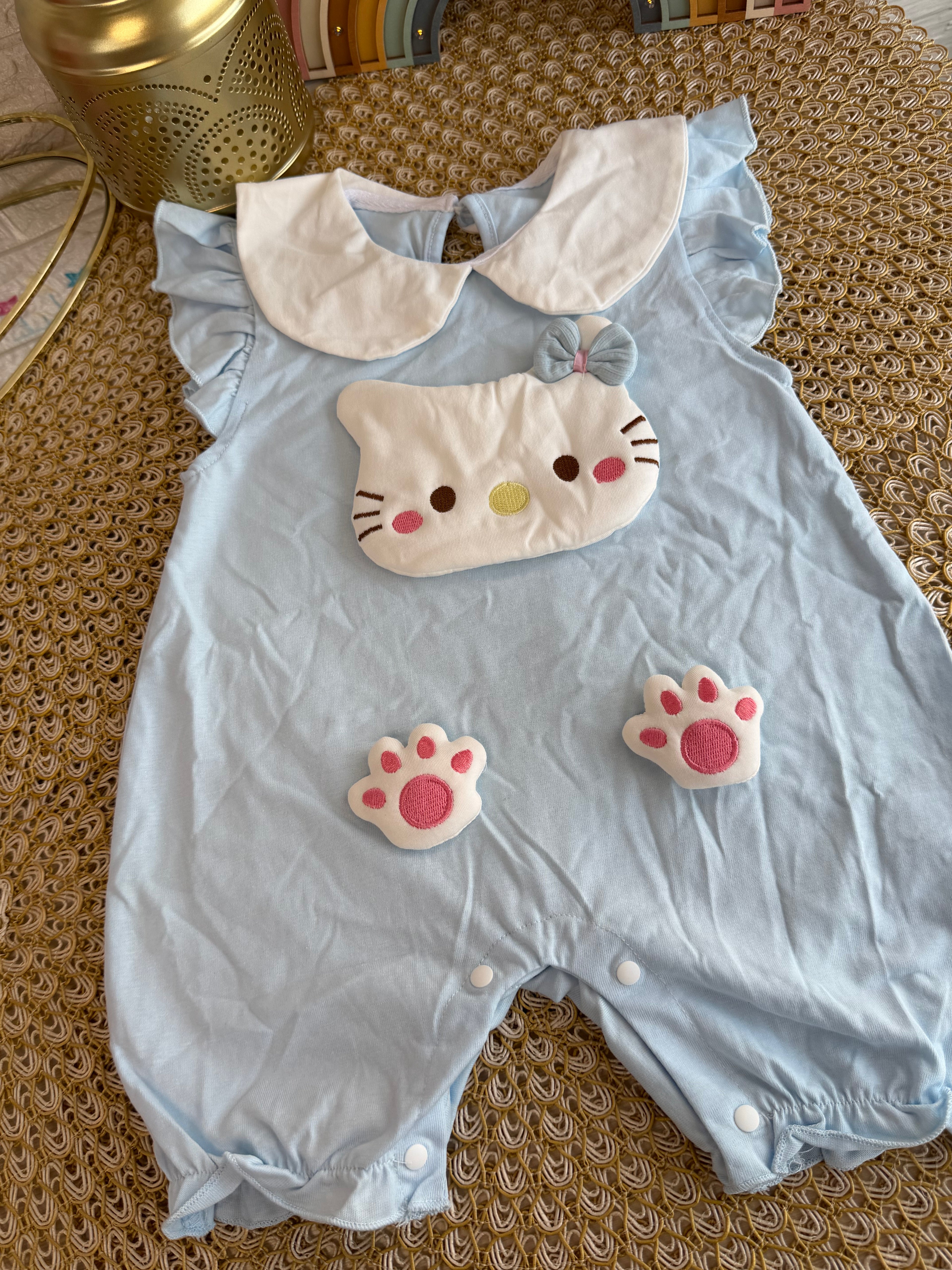 Enterizo Hello Kitty celeste