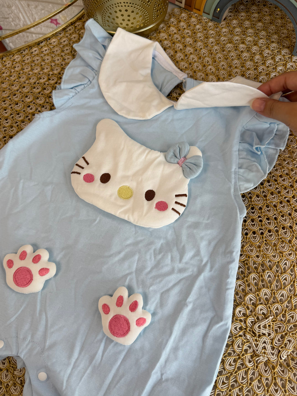 Enterizo Hello Kitty celeste