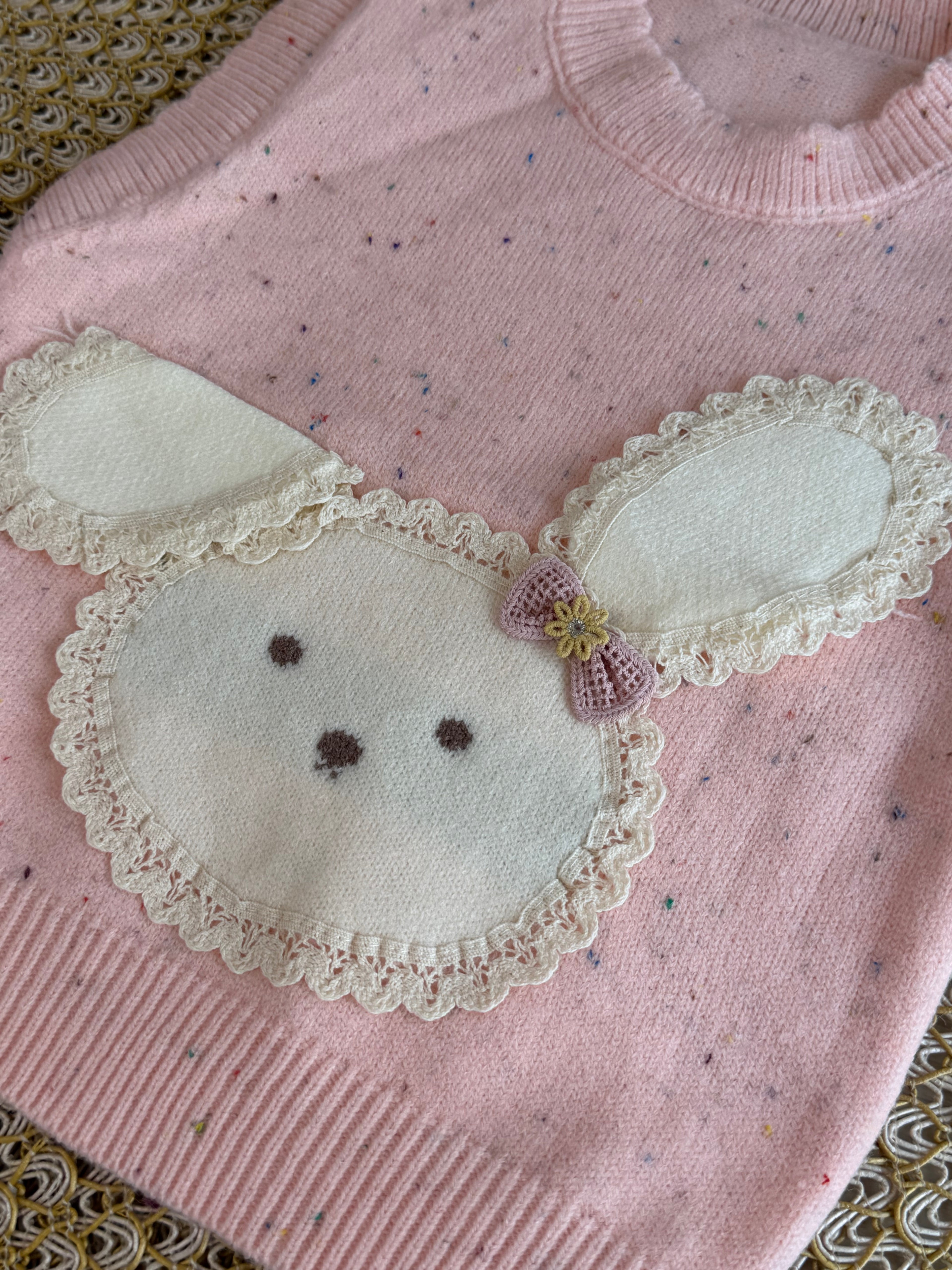 Chaleco conejito rosa🐰