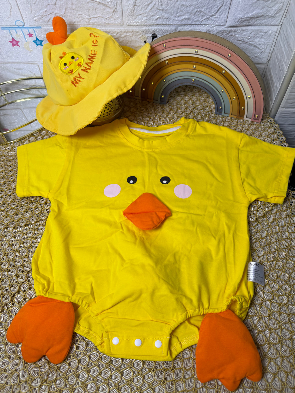 Enterizo con gorrito patito