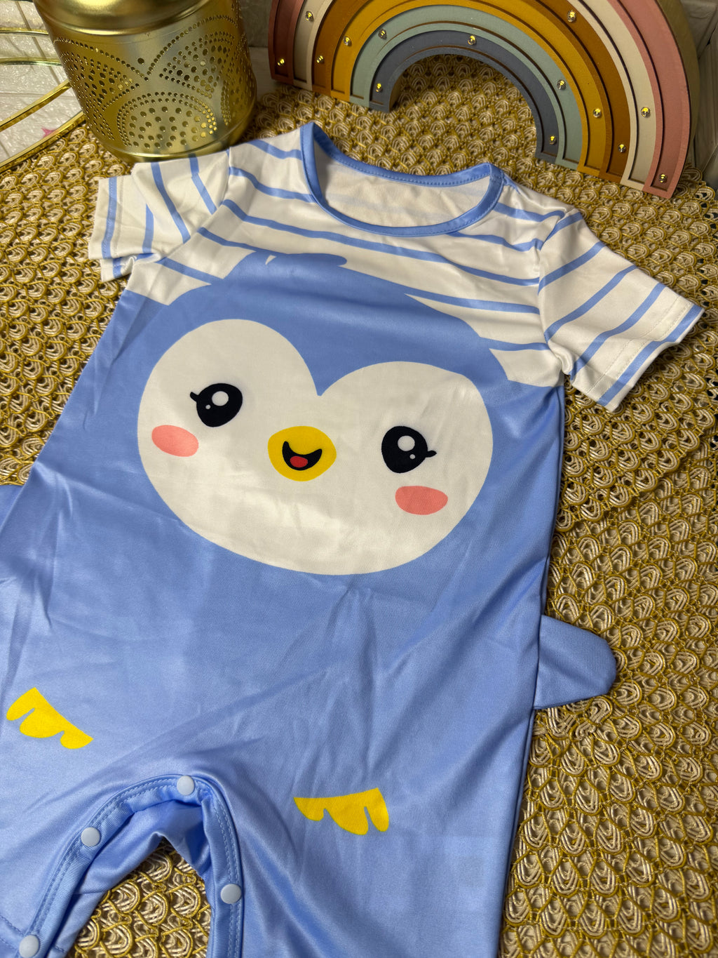 Enterizo pingüino celeste