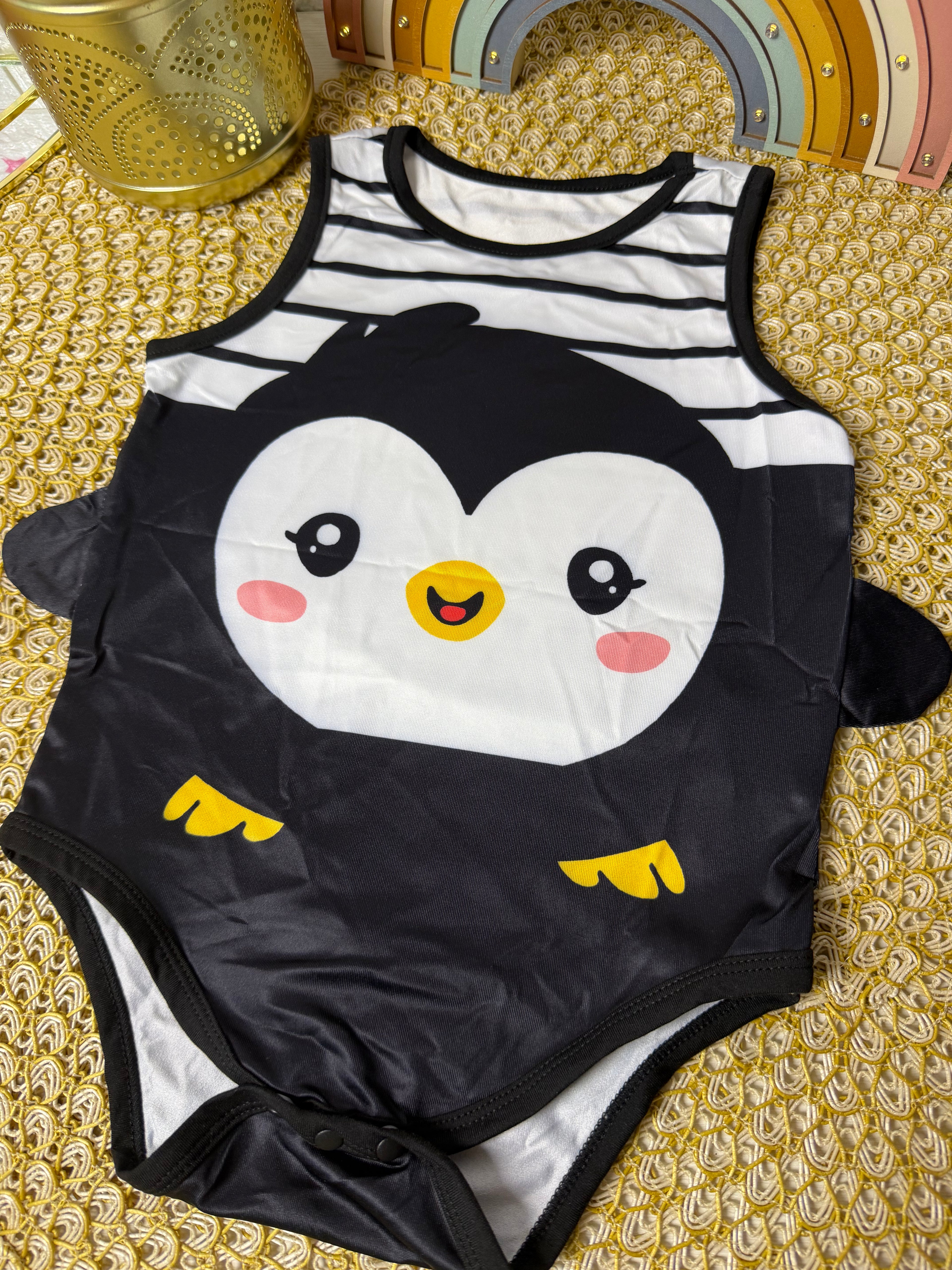 Enterizo sin mangas pingüino