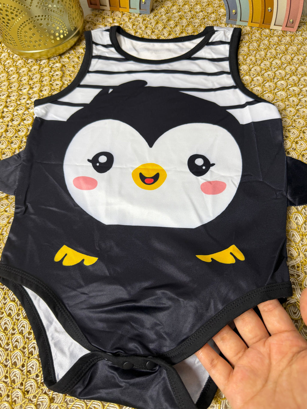 Enterizo sin mangas pingüino