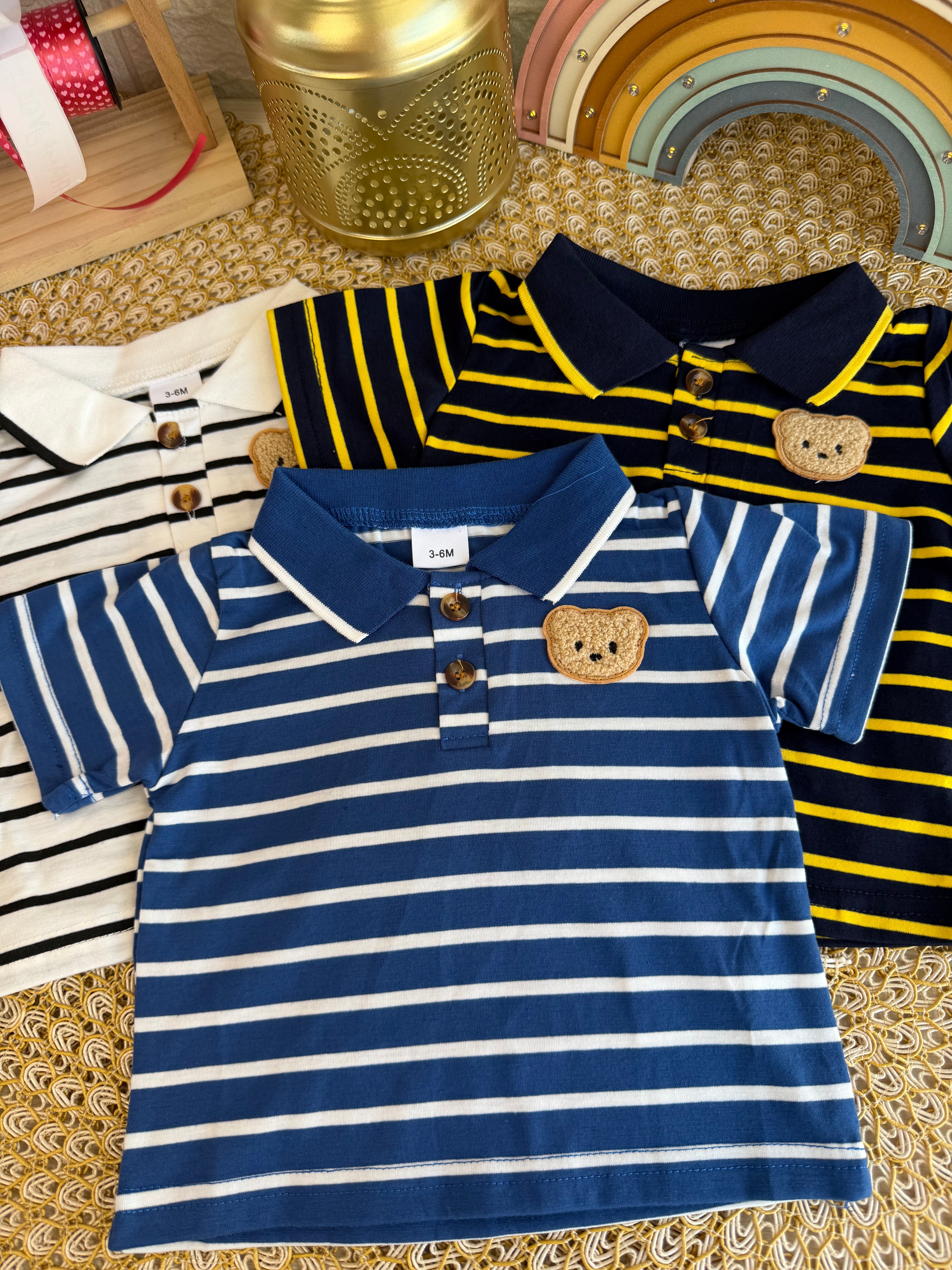 Camisetas ositos a rayas