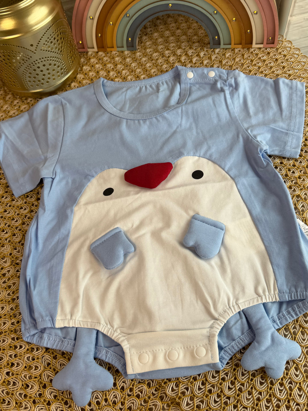 Enterizo pingüino celeste