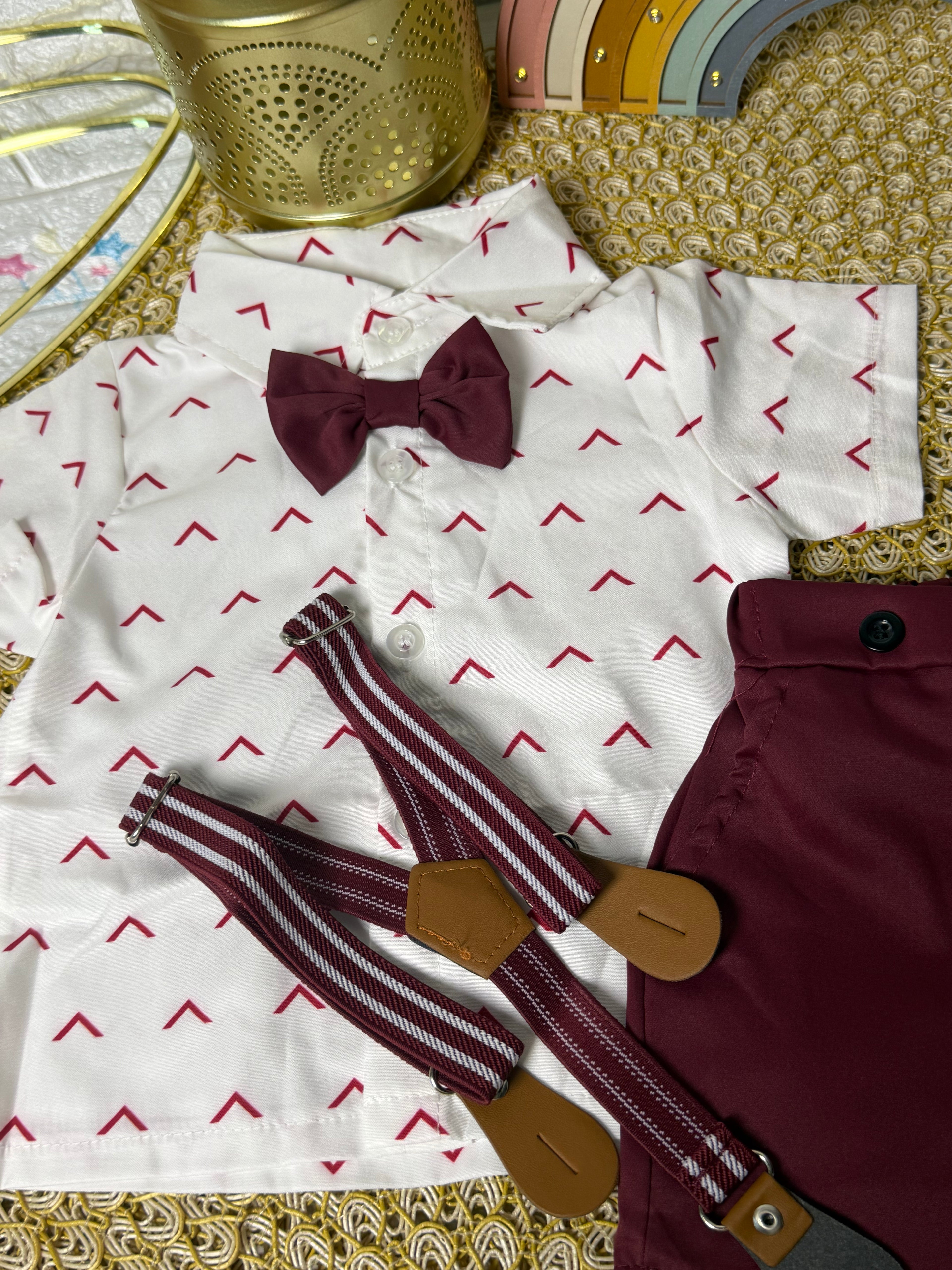 Conjunto 2 piezas guinda