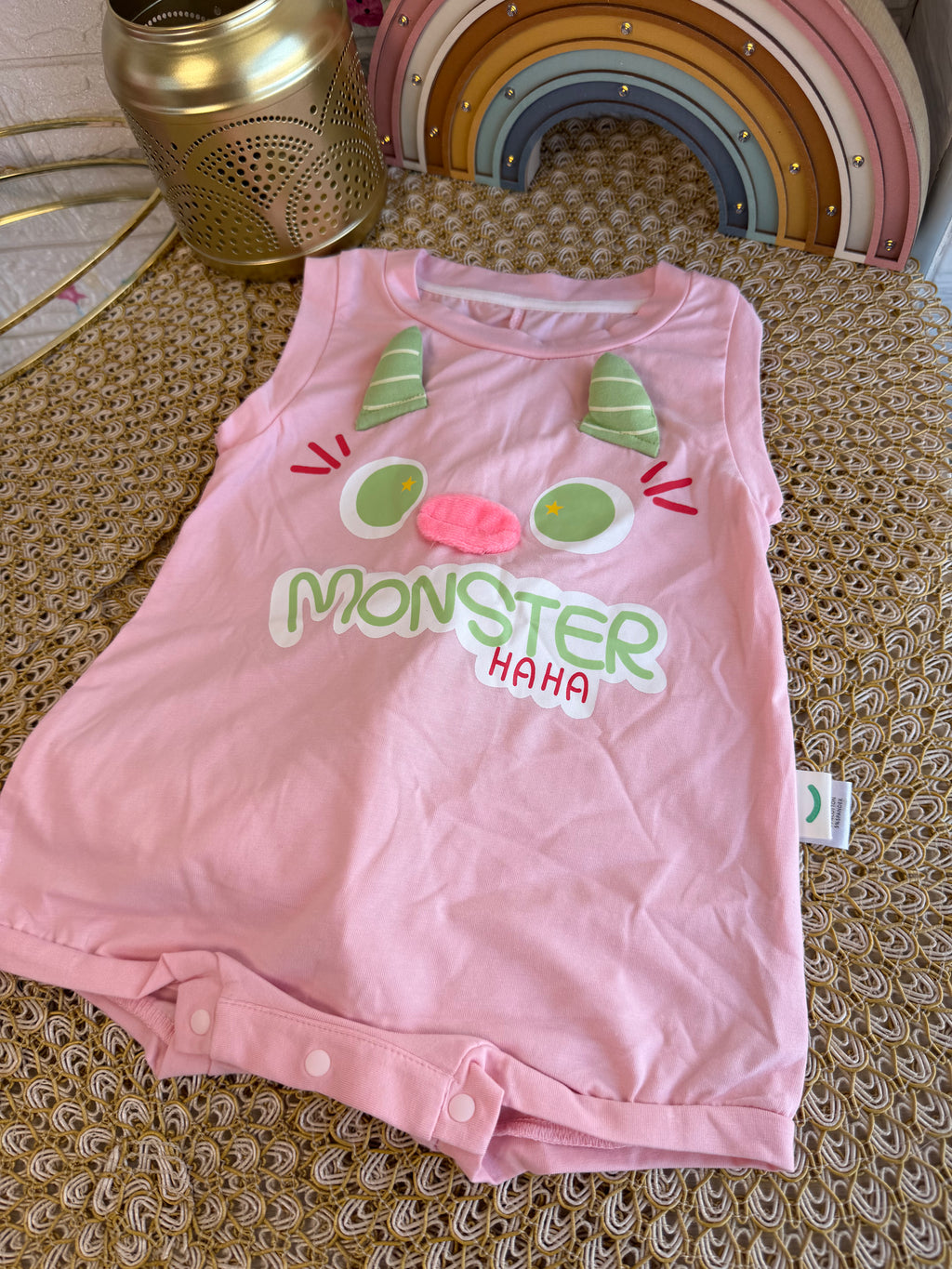 Enterizo monster rosa