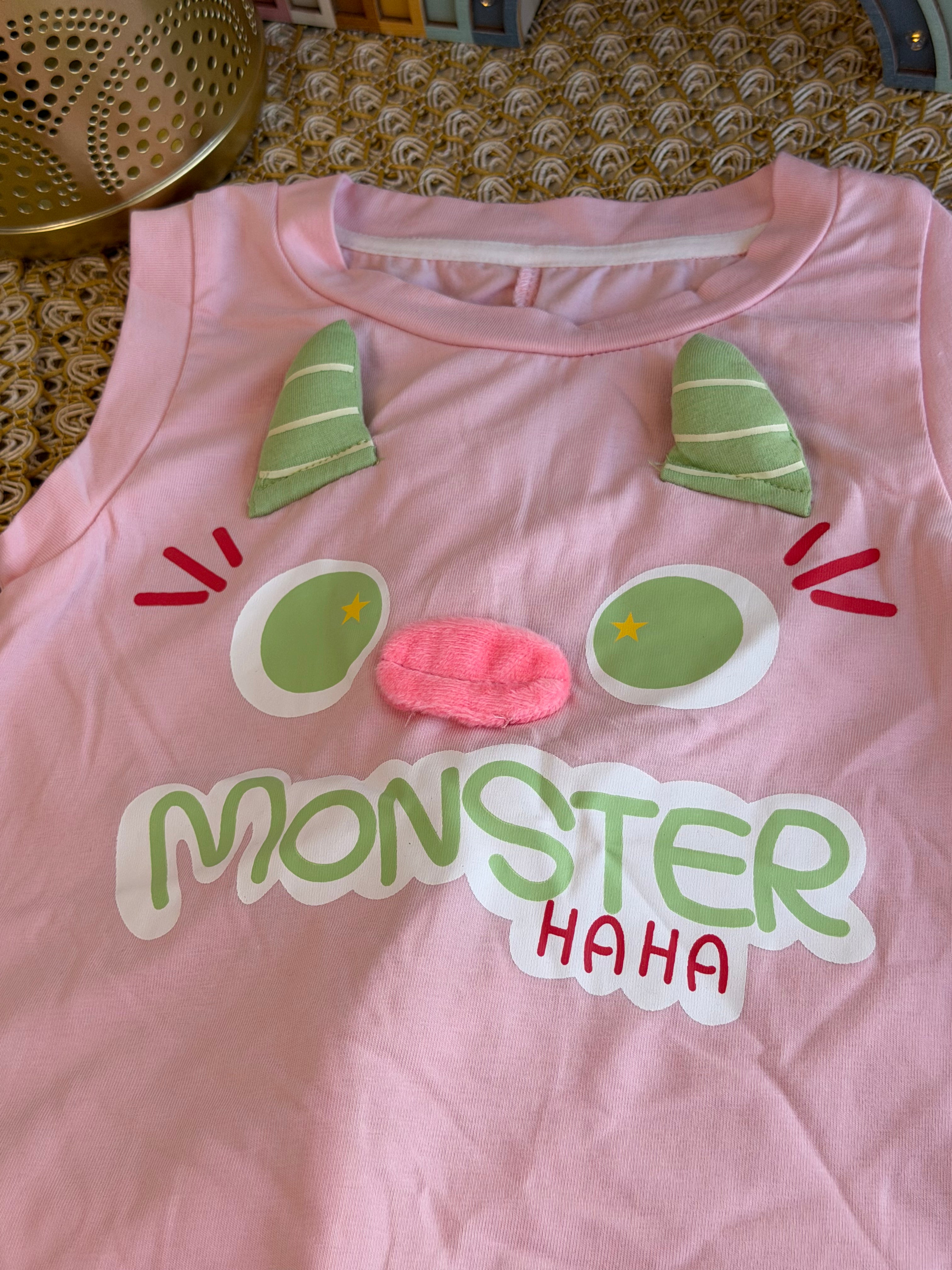 Enterizo monster rosa