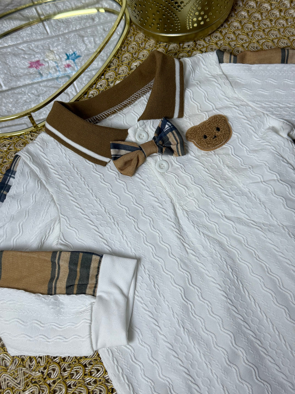 Conjunto 2 piezas blanco osito 96065