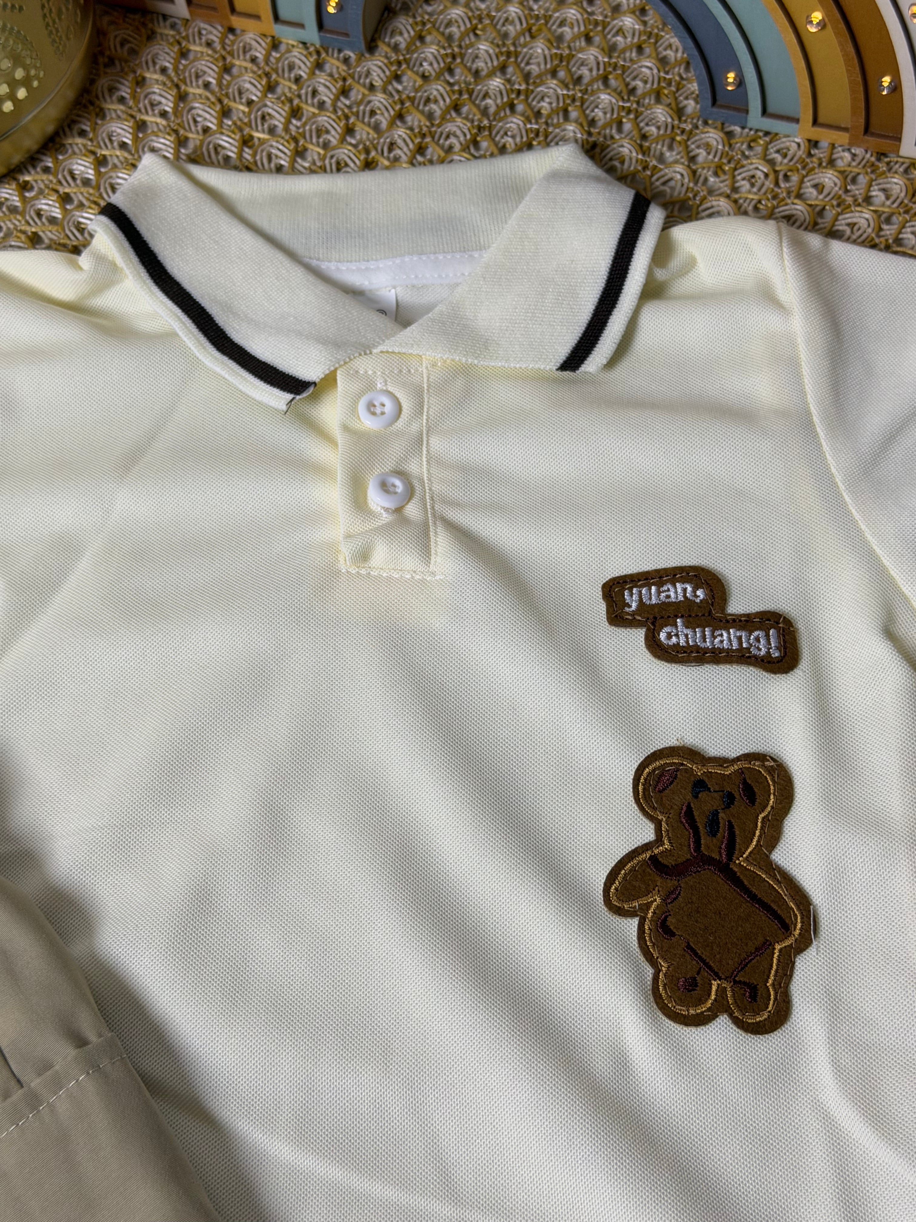 Conjunto 2 piezas beige osito