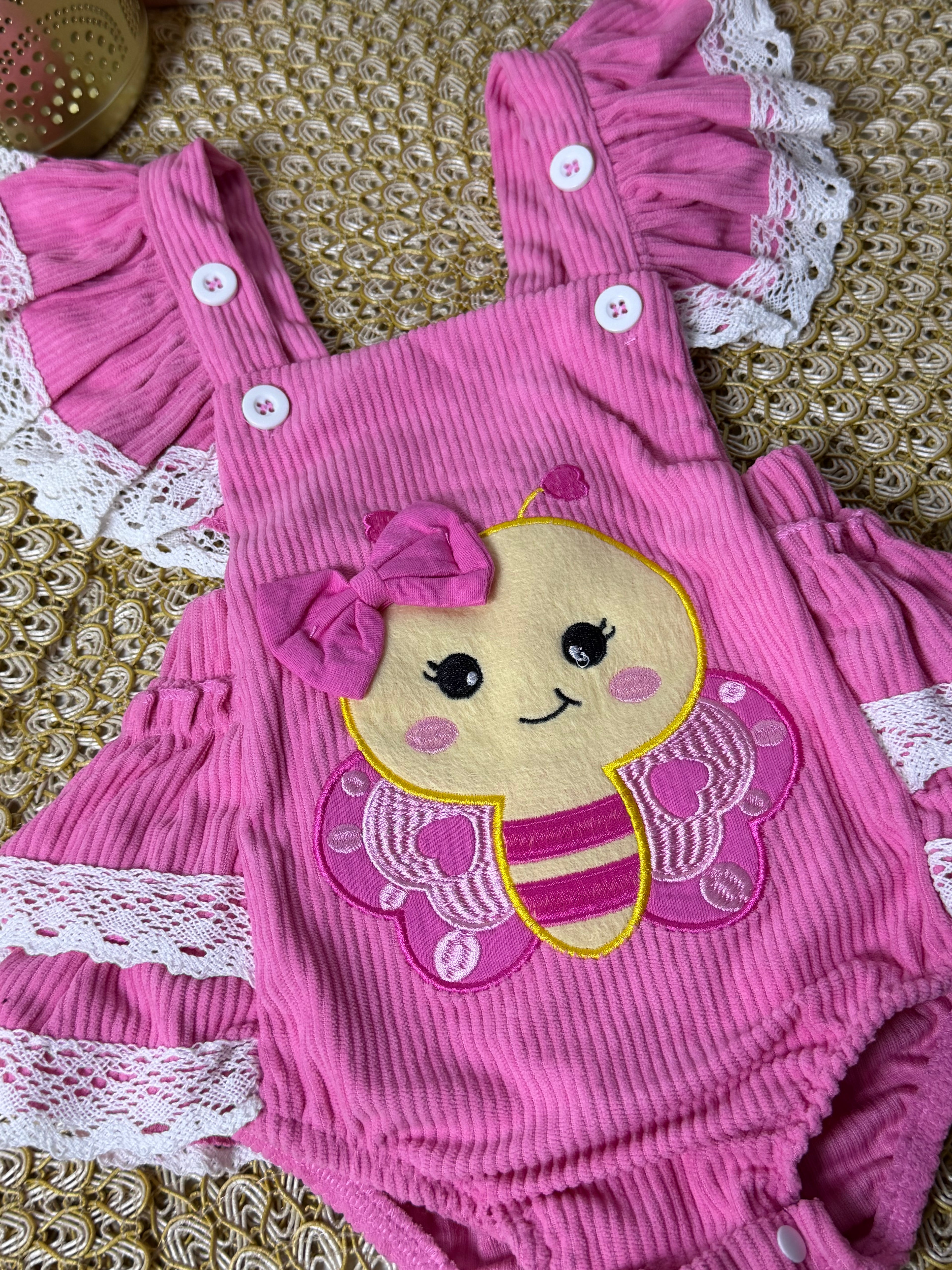 Pelele abejita rosa