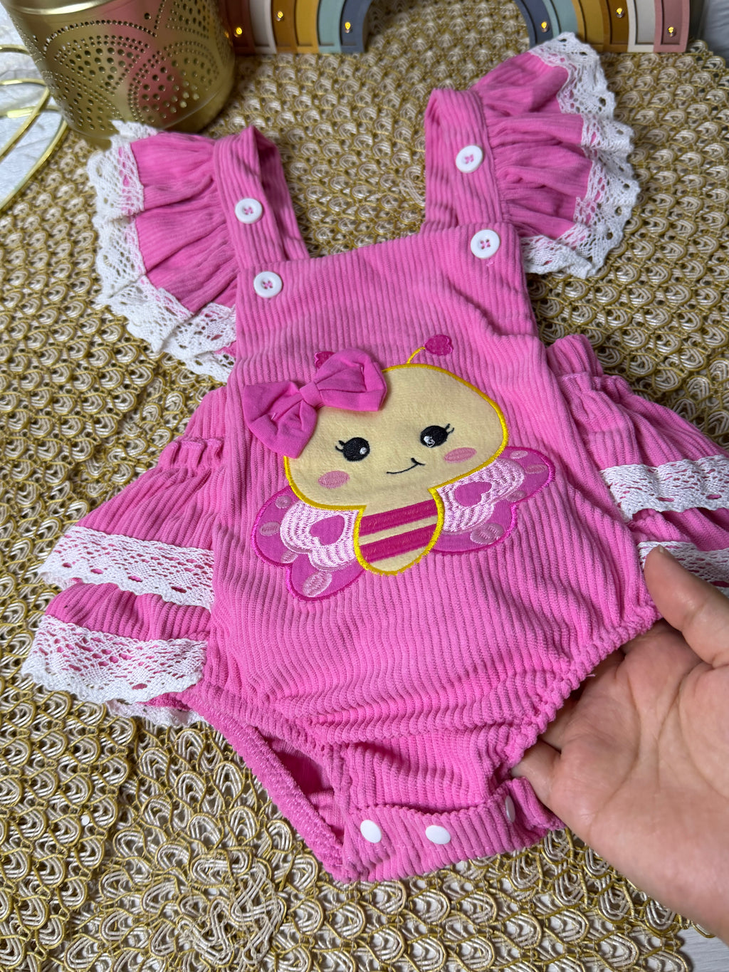 Pelele abejita rosa