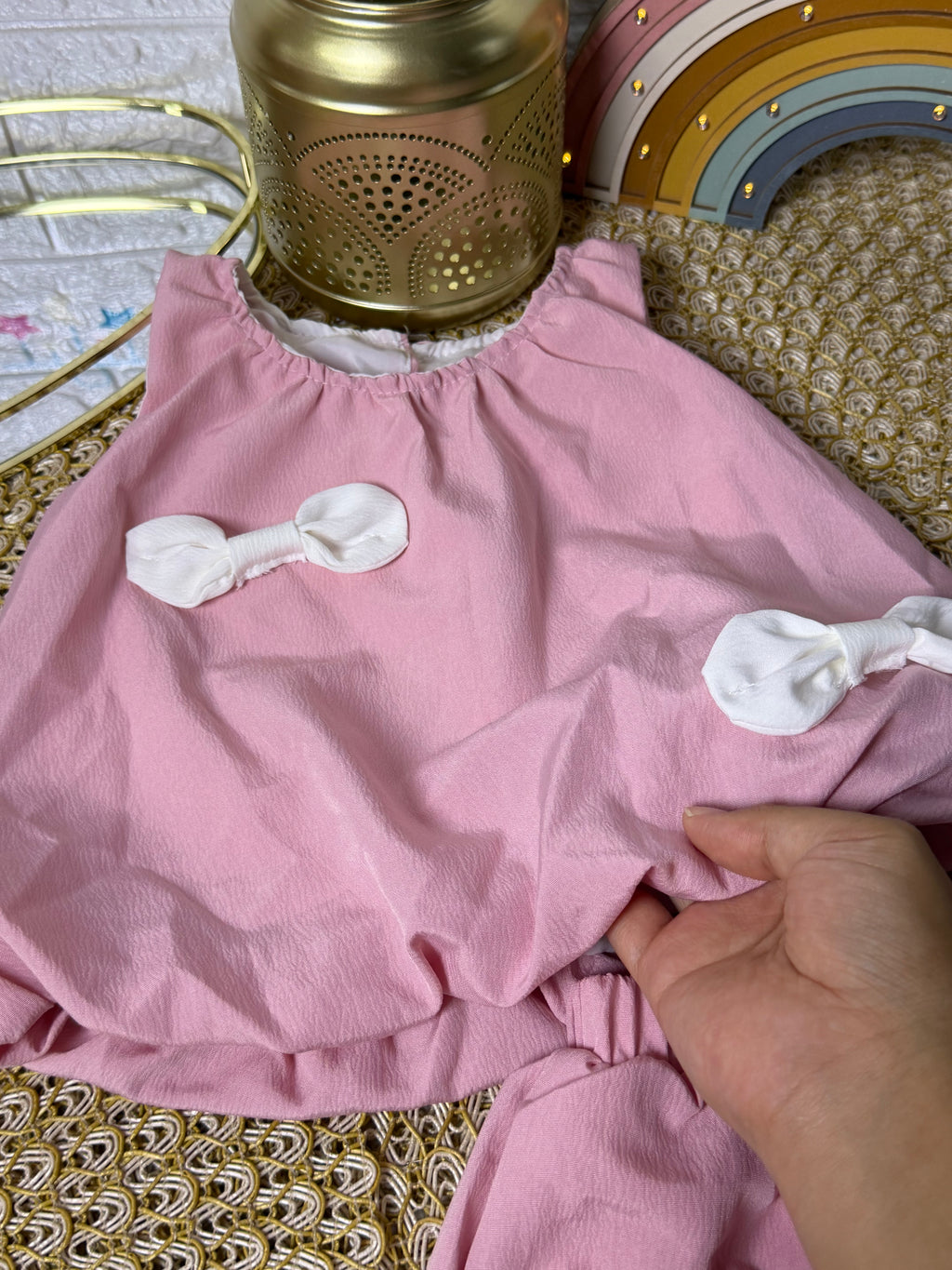 Conjunto 2 piezas rosa bombacho