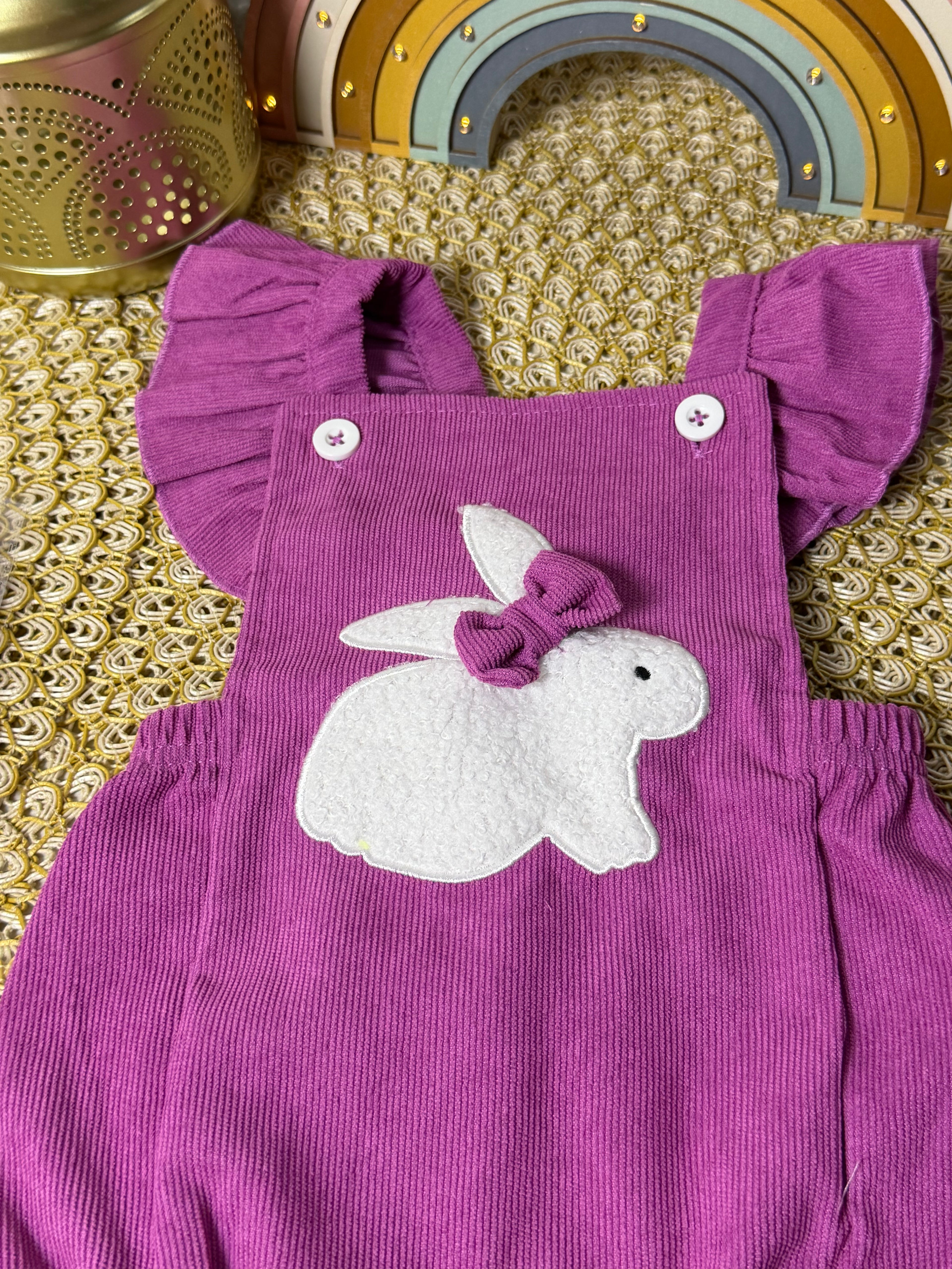 Pelele conejito morado