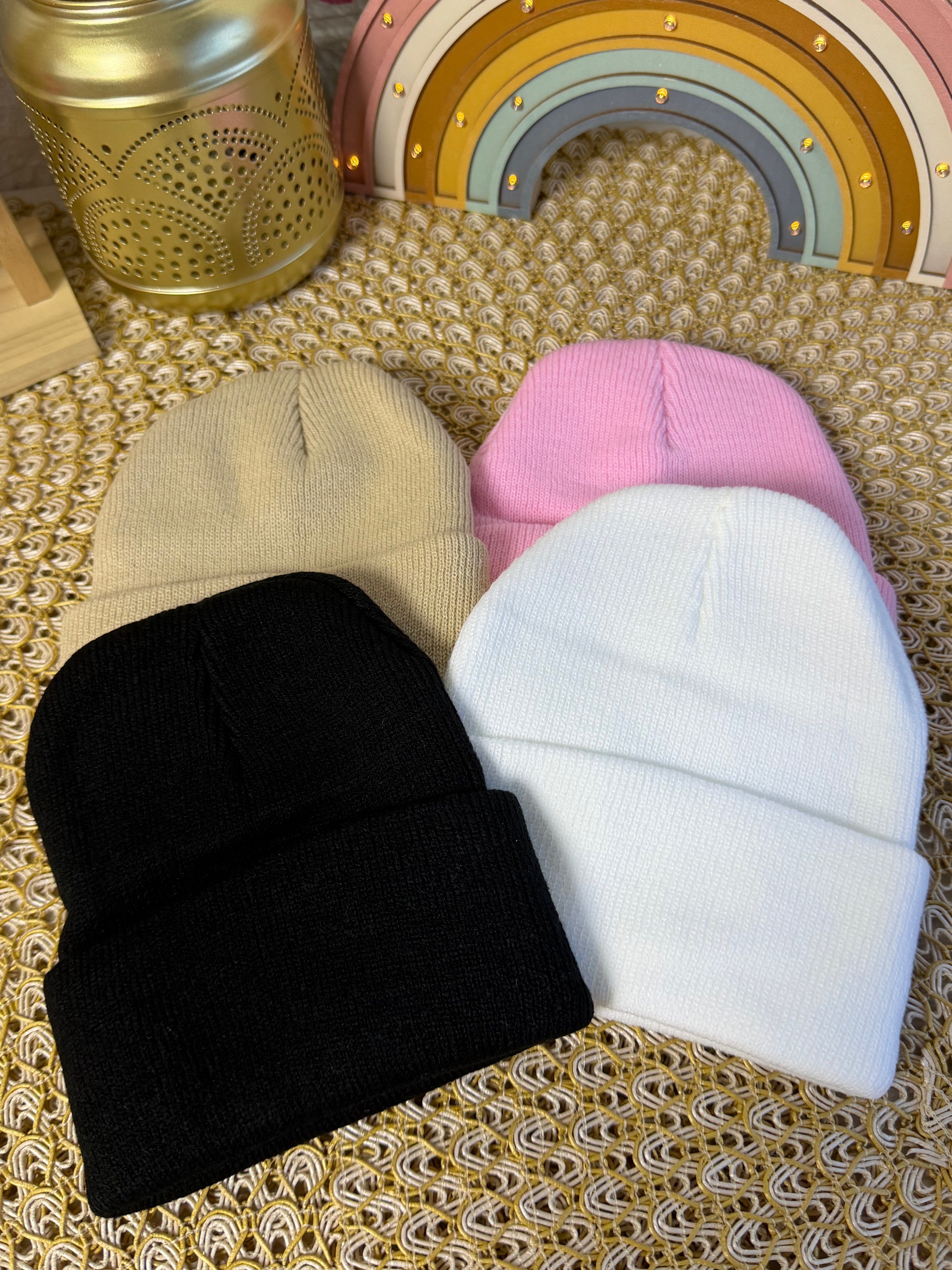 Gorro de punto tejido 🧶