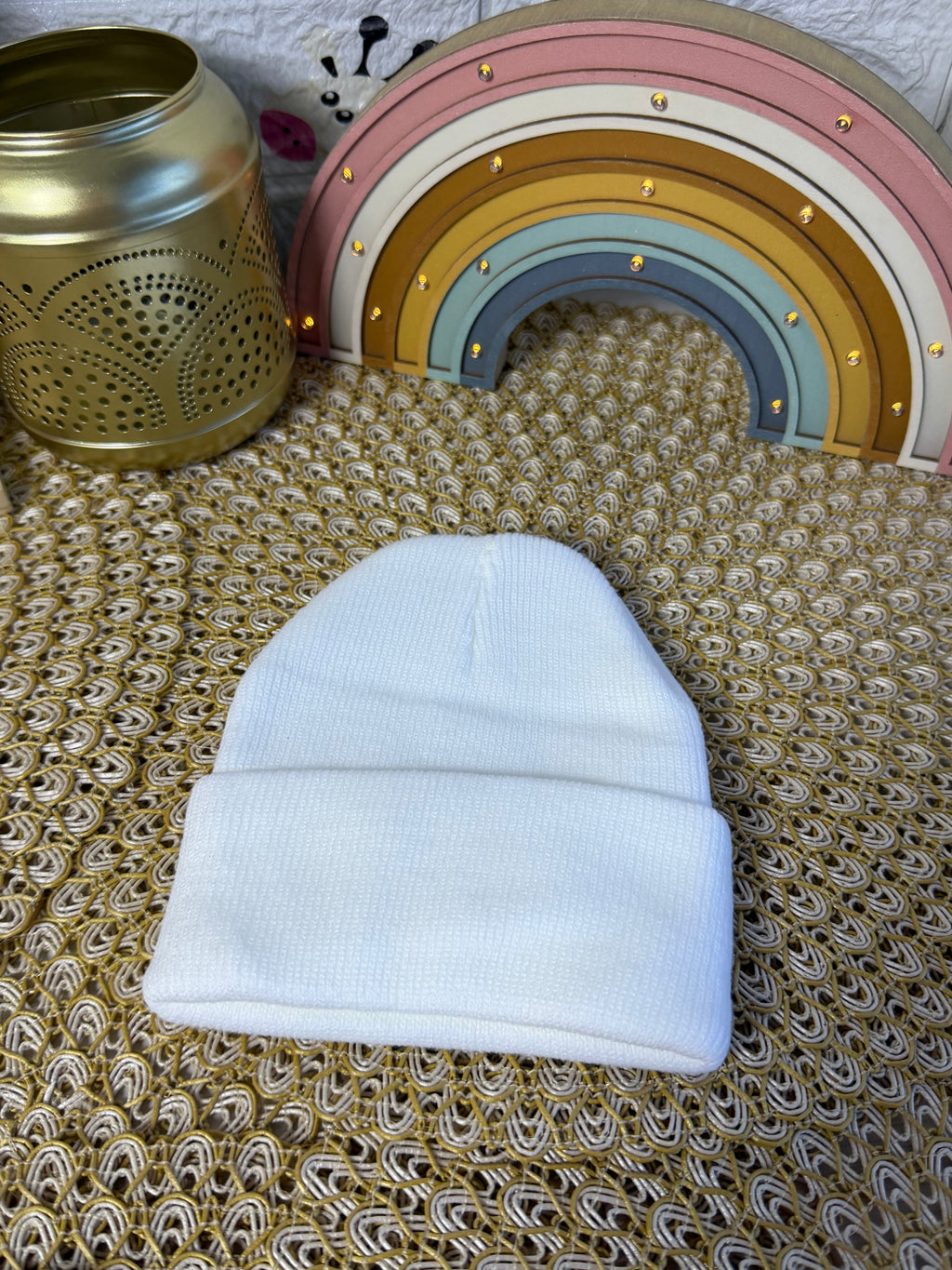 Gorro de punto tejido 🧶