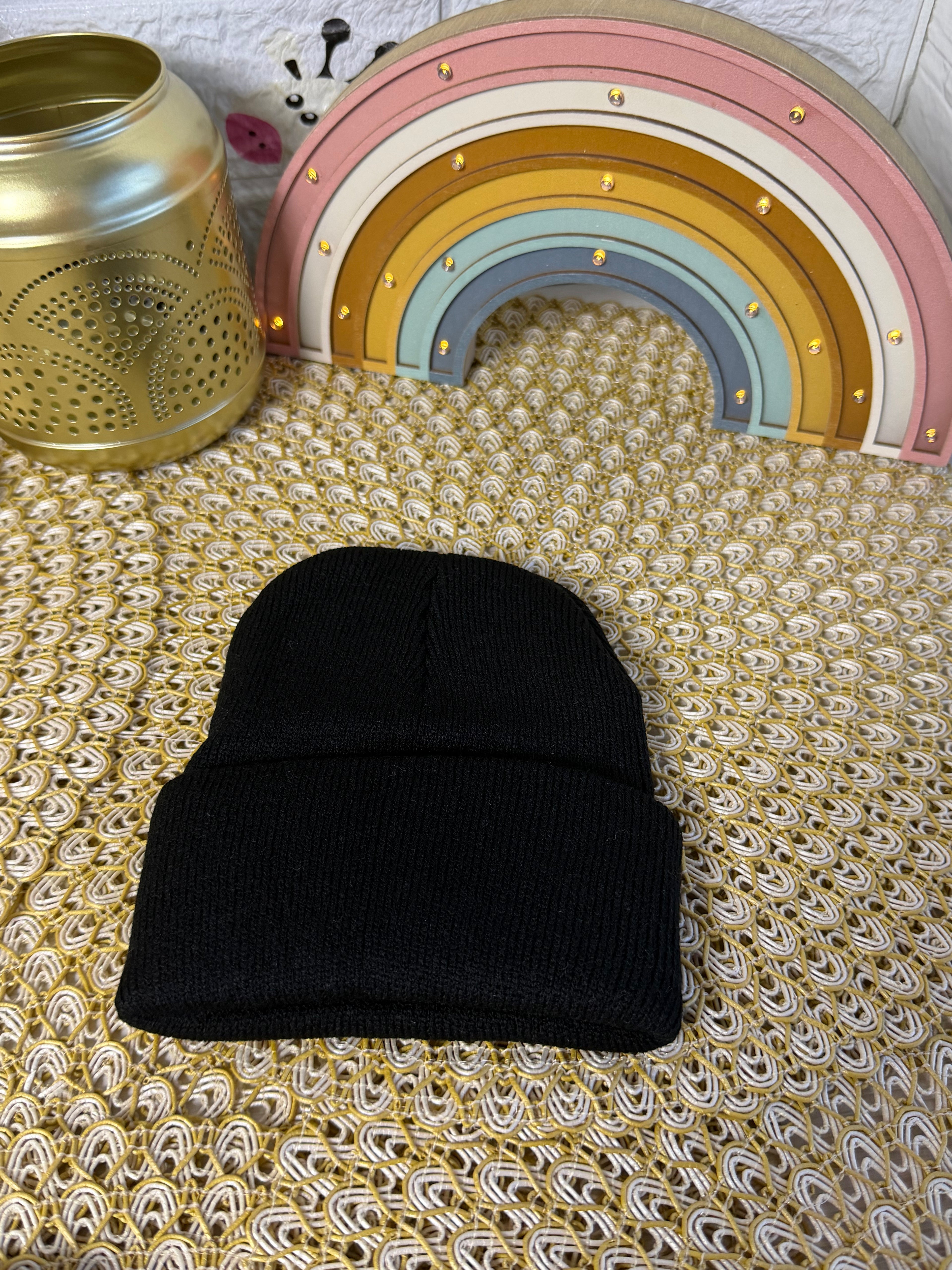 Gorro de punto tejido 🧶
