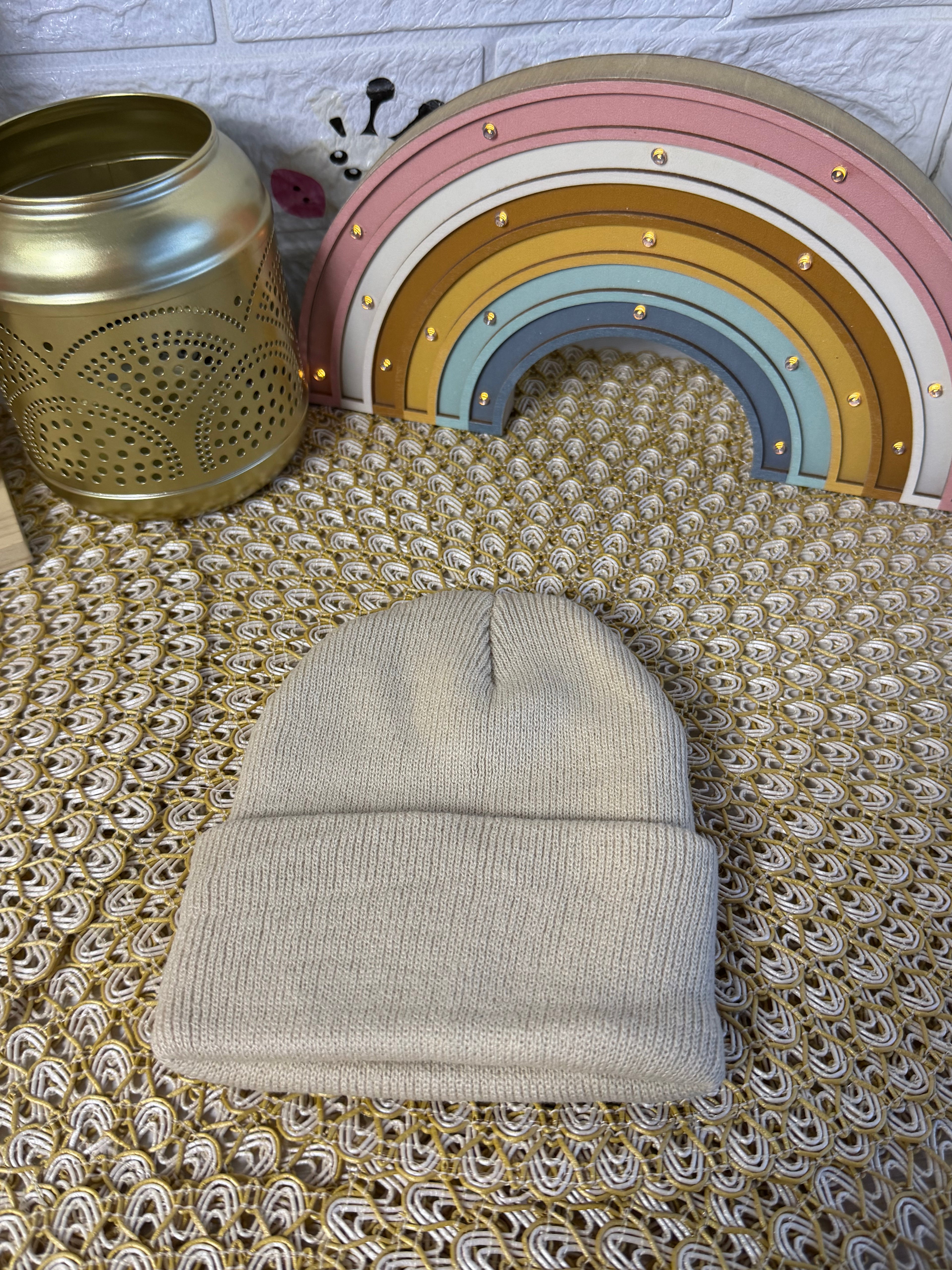 Gorro de punto tejido 🧶