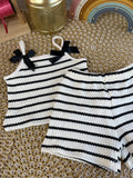 Conjunto 2 piezas tejido a rayas