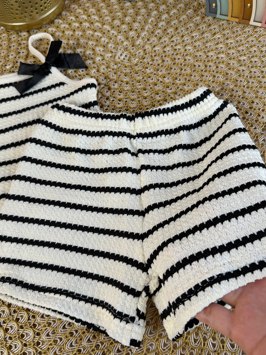 Conjunto 2 piezas tejido a rayas