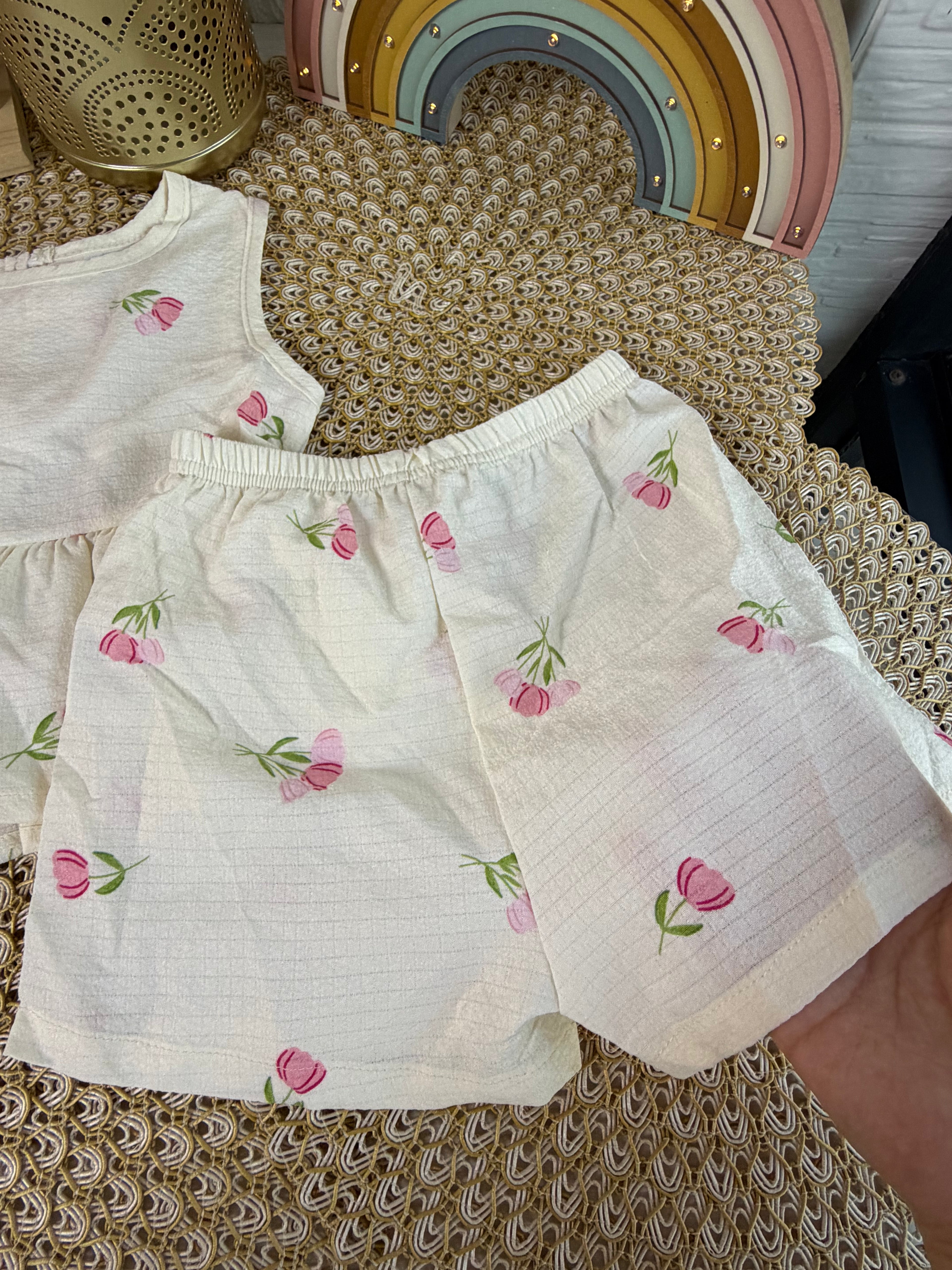 Conjunto 2 piezas florado fresco