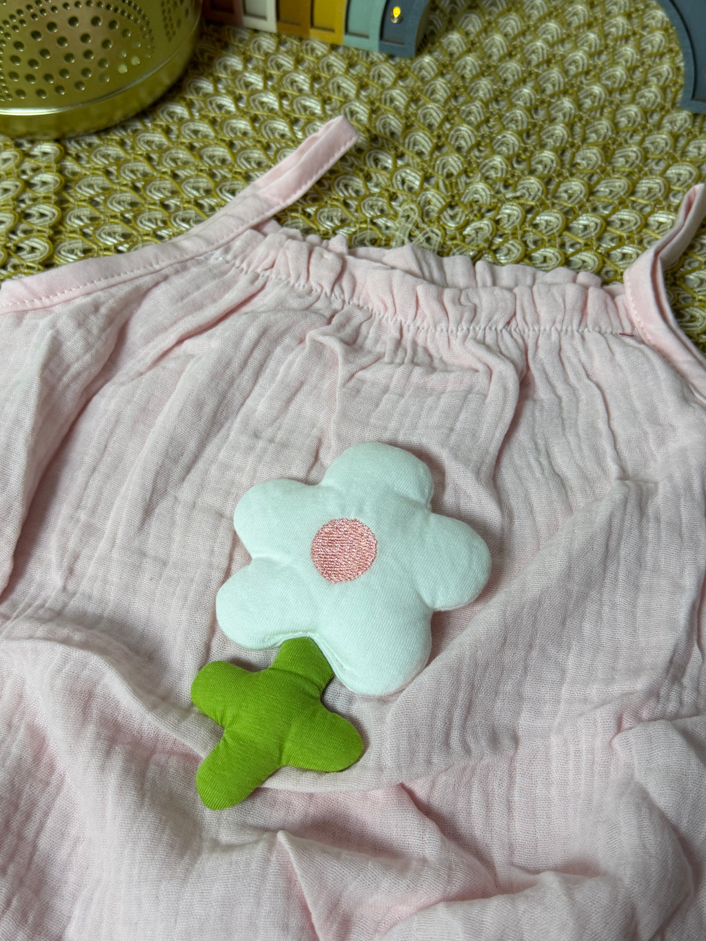 Pelele fresco rosa flor