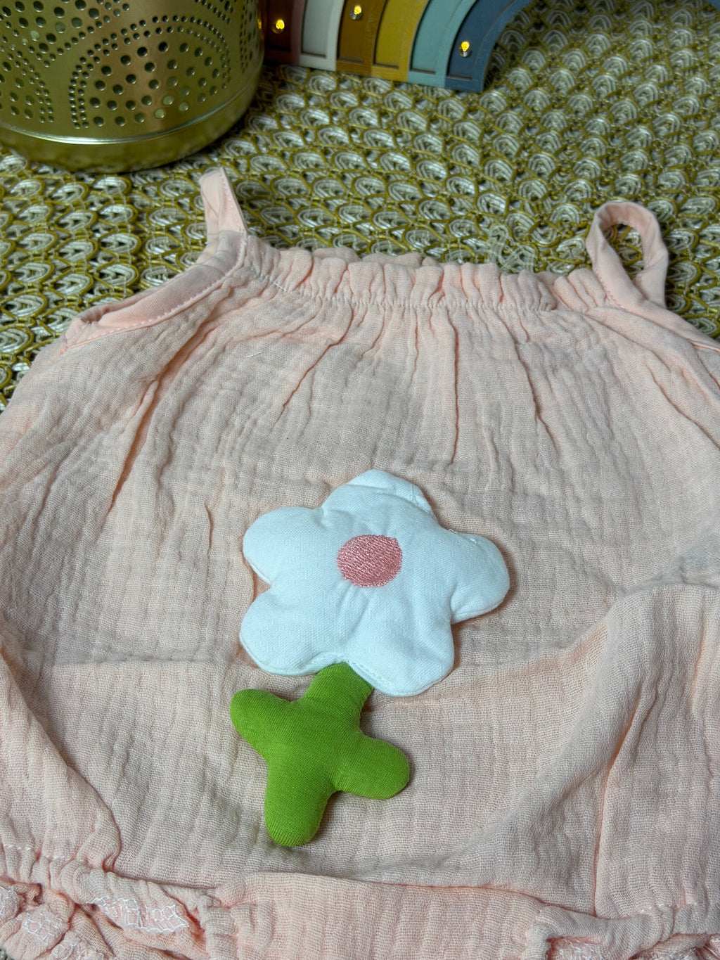 Pelele fresco melón flor