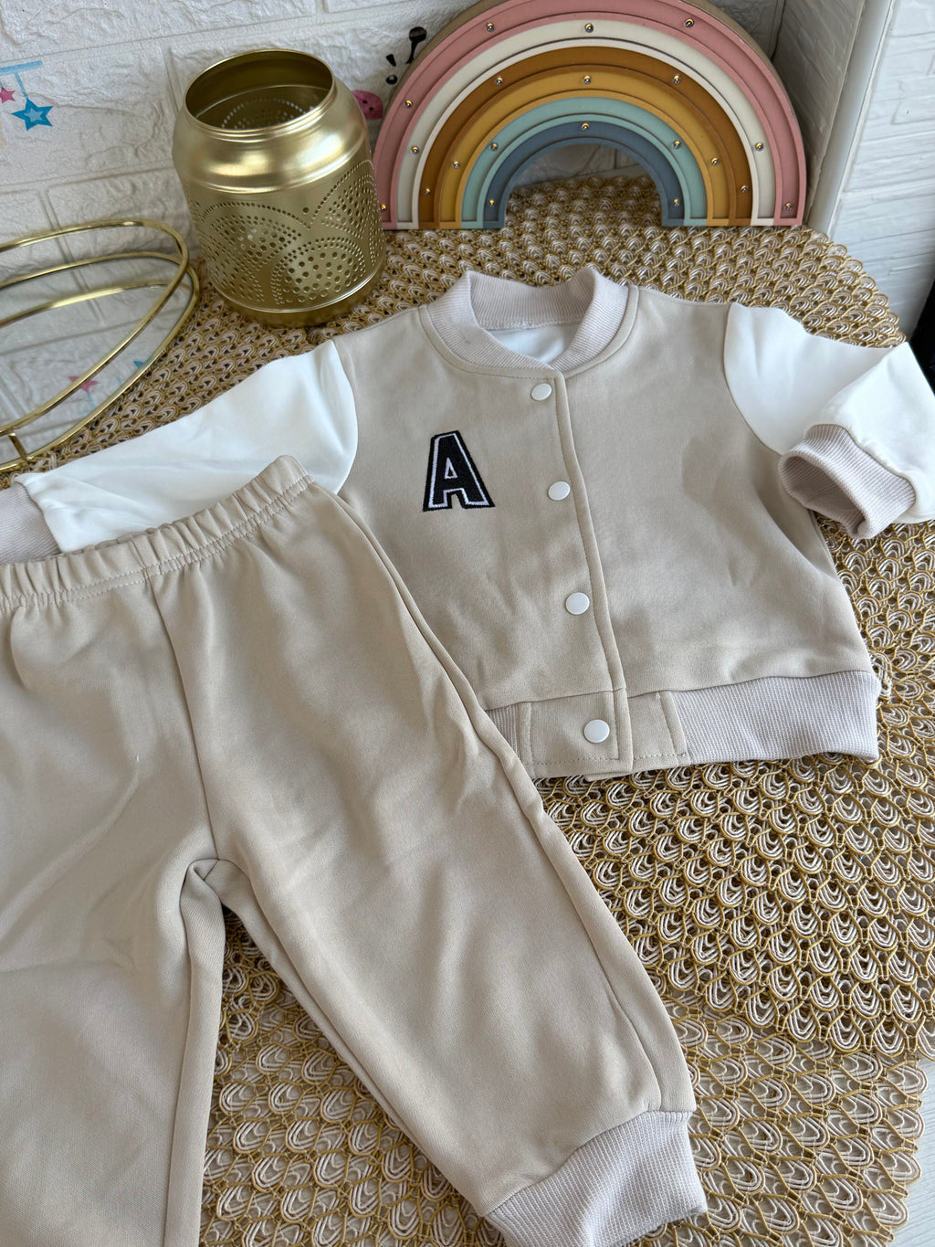 Conjunto 2 piezas beige A